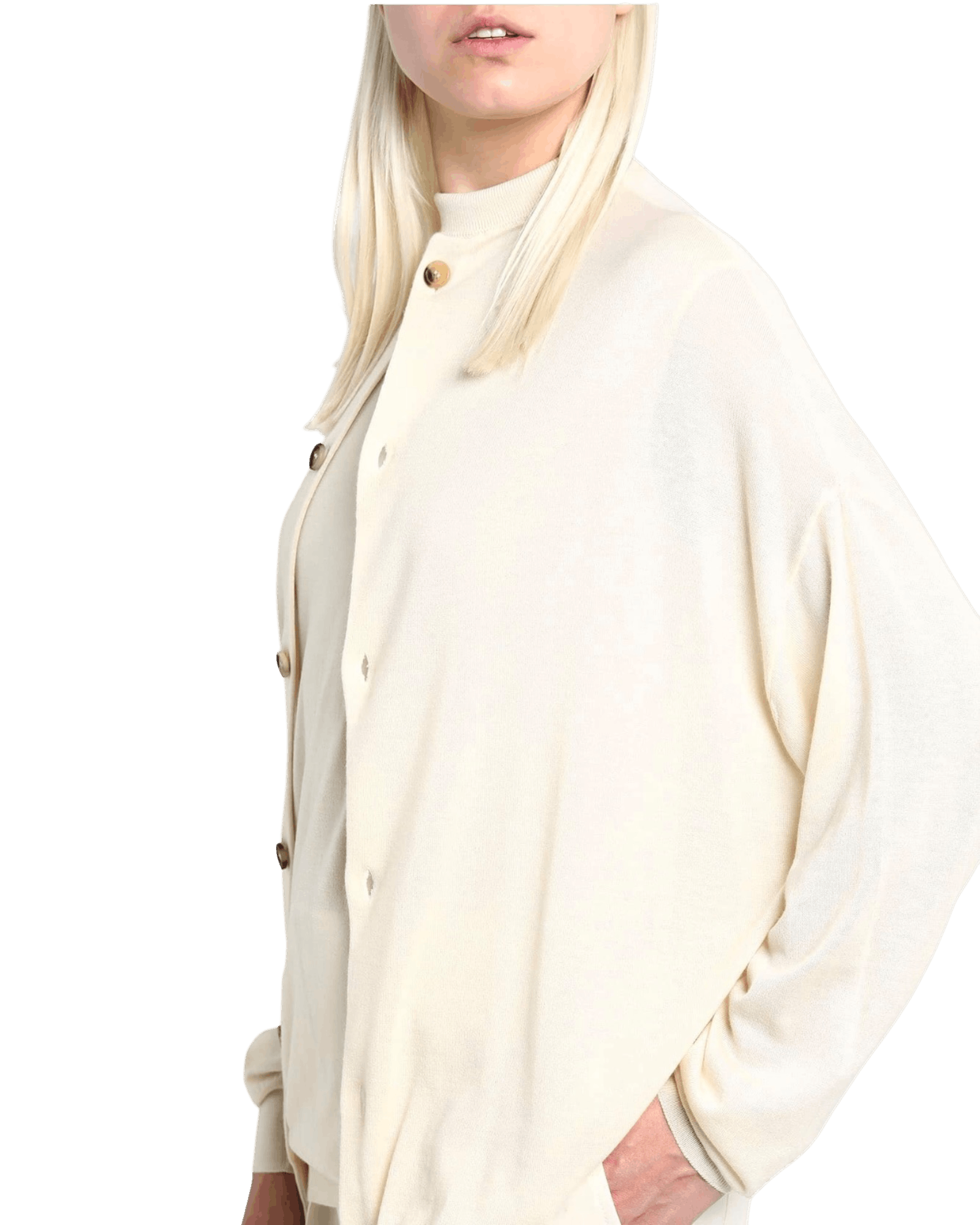 Celine Celine FW18 Cashmere Mock-Neck Button Cardigan Size S / US 4 / IT 40 - 4 Thumbnail