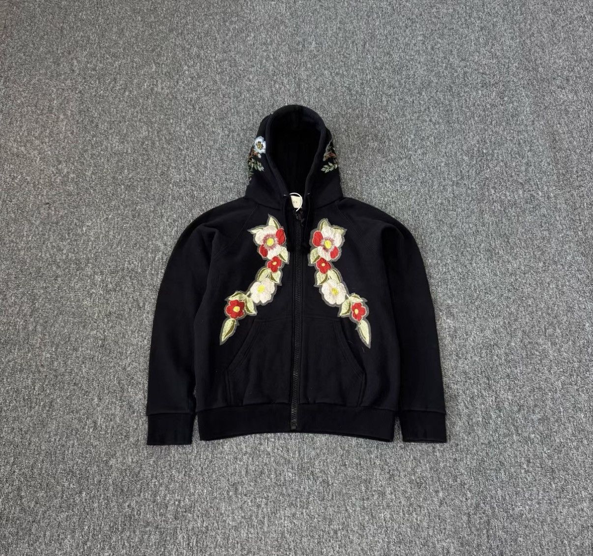 Gucci Gucci Hood Zip-up Sweatshirt with Gucci Stripe 497250 x9197