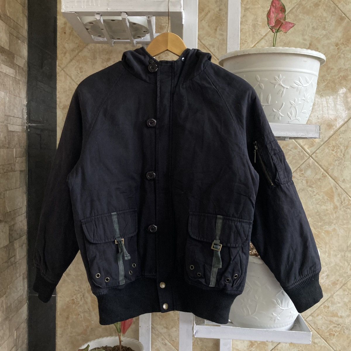 If Six Was Nine HUCOM - Bono Cargo Hoodie Apocalypse Bomber Jacket Japanese Size US M / EU 48-50 / 2 - 1 Thumbnail