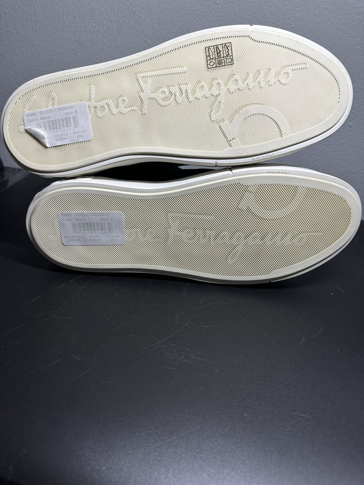 Salvatore Ferragamo SALVATORE FERRAGAMO RIVIERA BLACK LEATHER GANCINI HIGH TOP Size US 8 / EU 41 - 4 Thumbnail