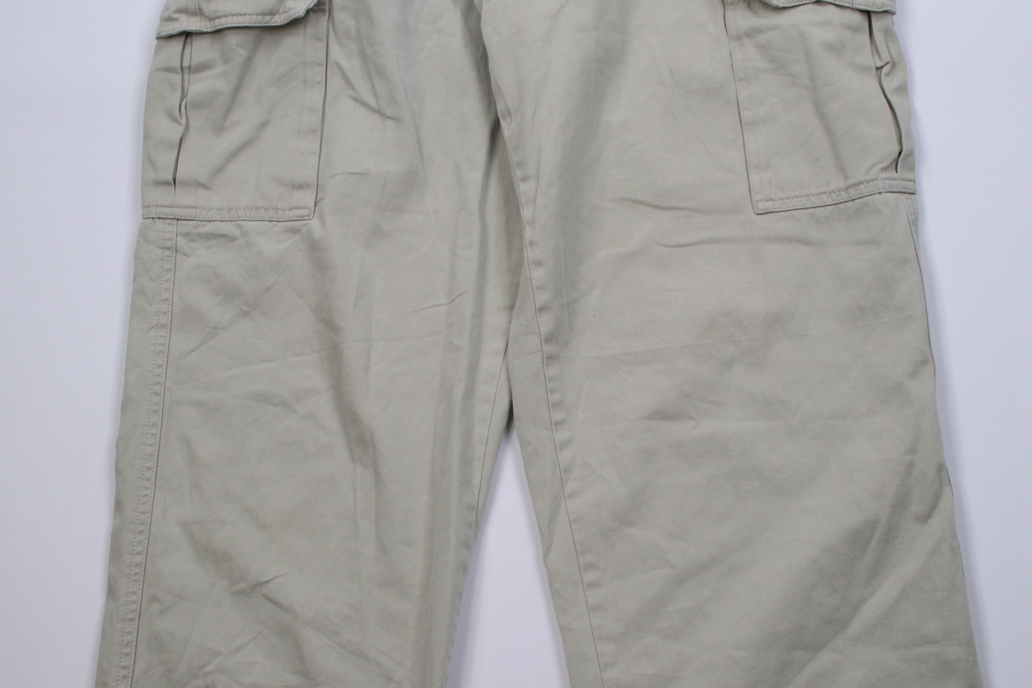 Eddie Bauer Vintage 90s Eddie Bauer Baggy Wide Leg Cargo Pants Stone Size US 34 / EU 50 - 3 Thumbnail