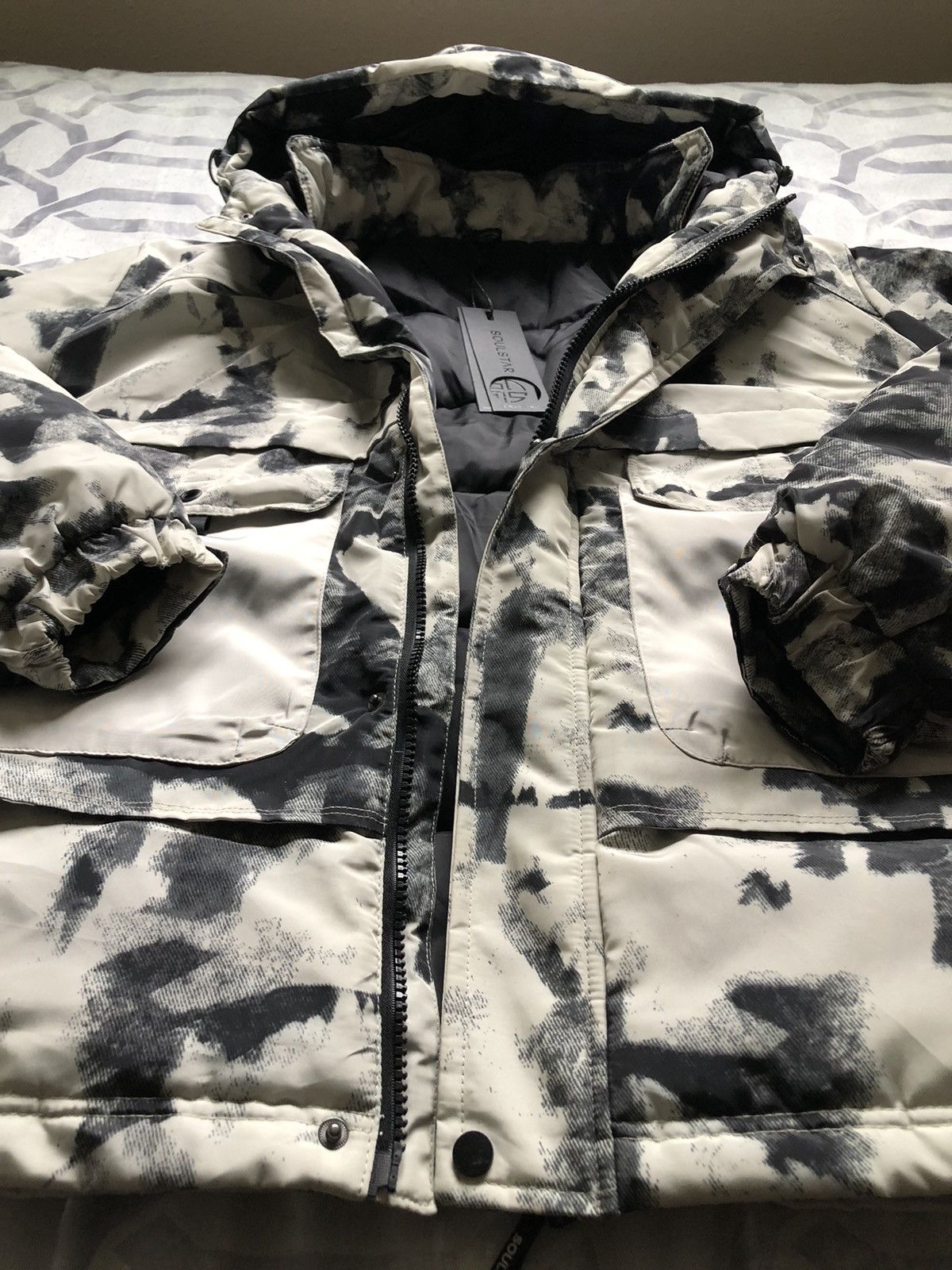 Soulstar × Vintage New w/ Tags Soul Star Snow Camo Hooded Winter Jacket Size US XXL / EU 58 / 5 - 3 Thumbnail
