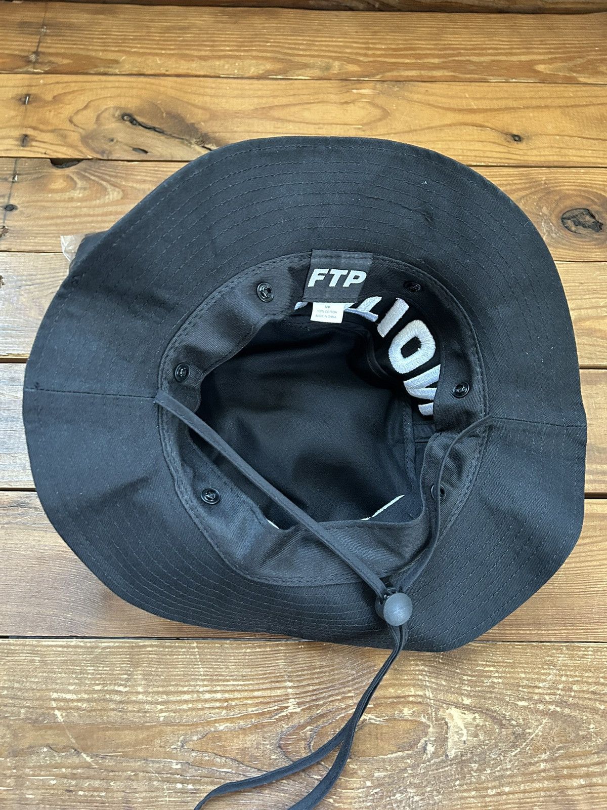 Fuck The Population FTP Spell Out Boonie Face Mask Black Size ONE SIZE - 4 Thumbnail