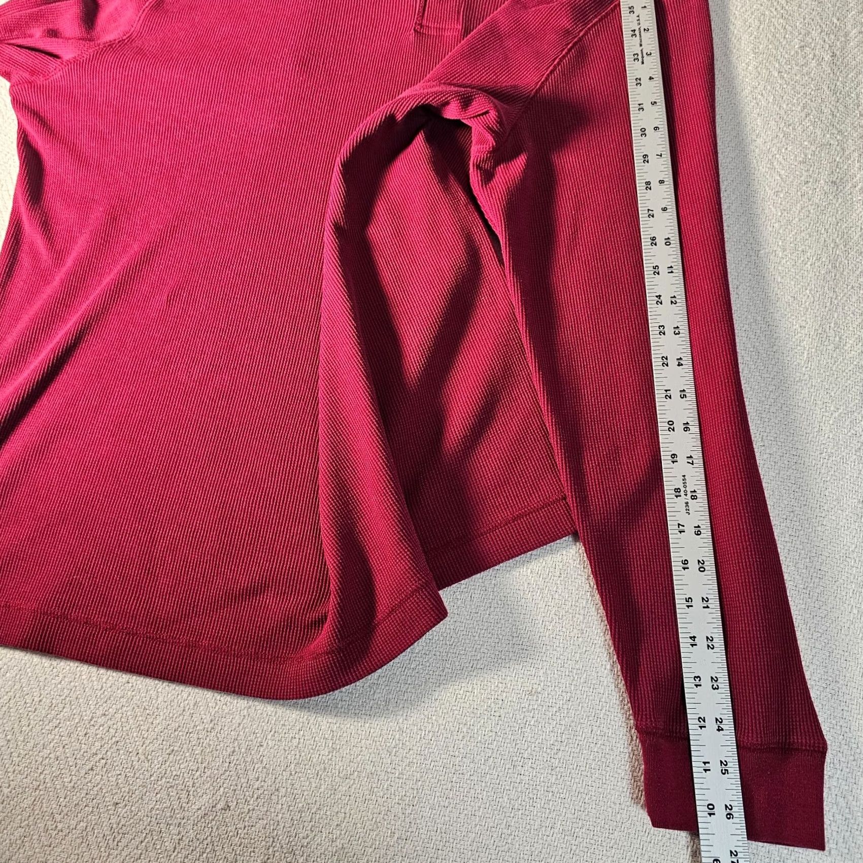 Vintage VINTAGE Saddlebred Henley Shirt Mens XLT Maroon Red Comfort Flex Long Sleeve Casual Size US XL / EU 56 / 4 - 6 Thumbnail