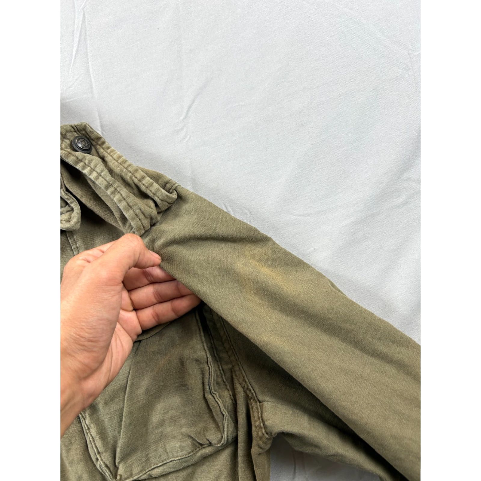 Free People Free People Jacket Womens L Green Military Pockets Canvas Casual Fall Spring Nylon Not Your Brothers? Size L / US 10 / IT 46 - 6 Thumbnail