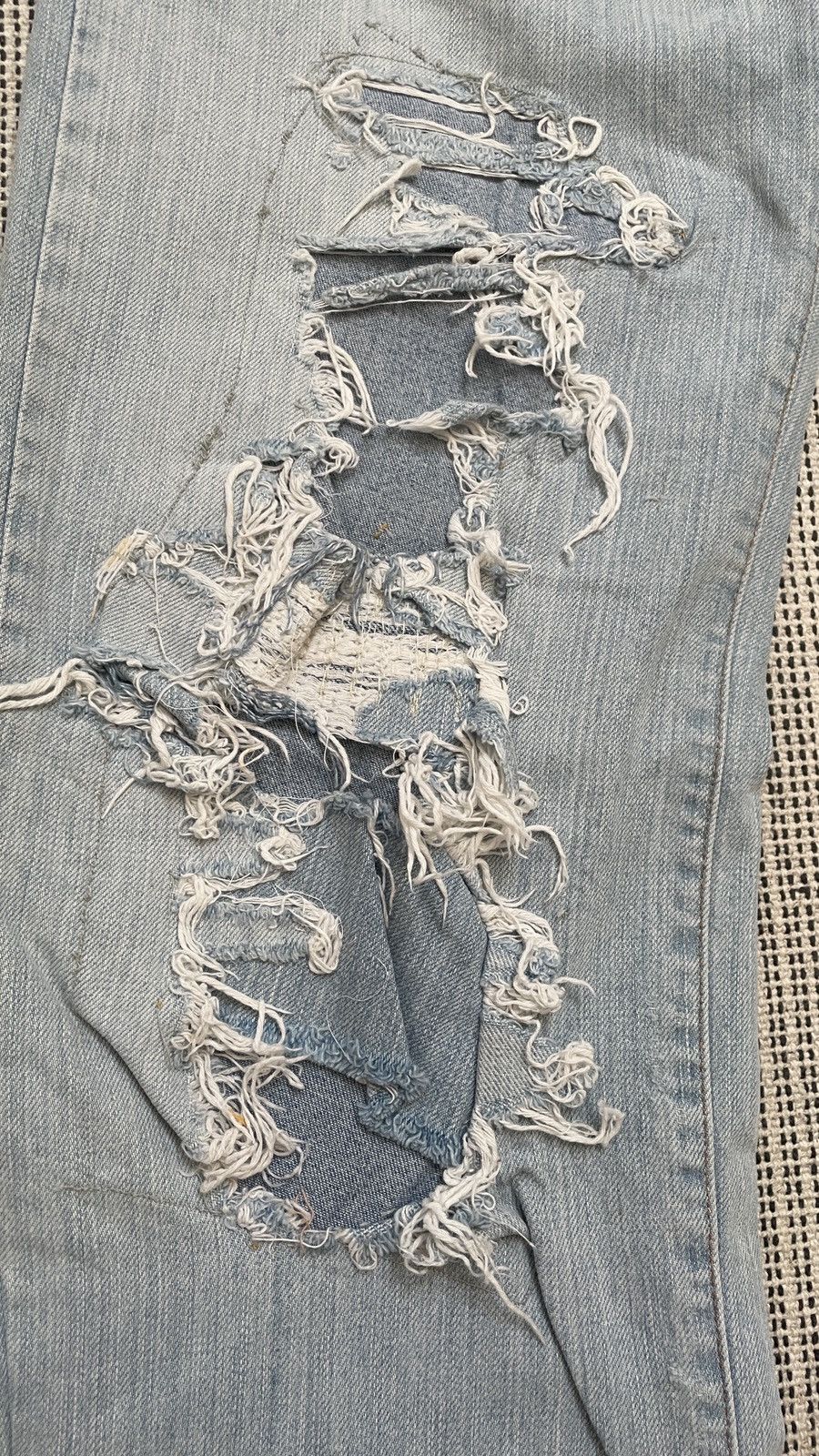 Roberto Cavalli JUST ROBERTO CAVALLI DISTRESSED VINTAGE DESIGN DENIM JEANS Size US 34 / EU 50 - 9 Thumbnail