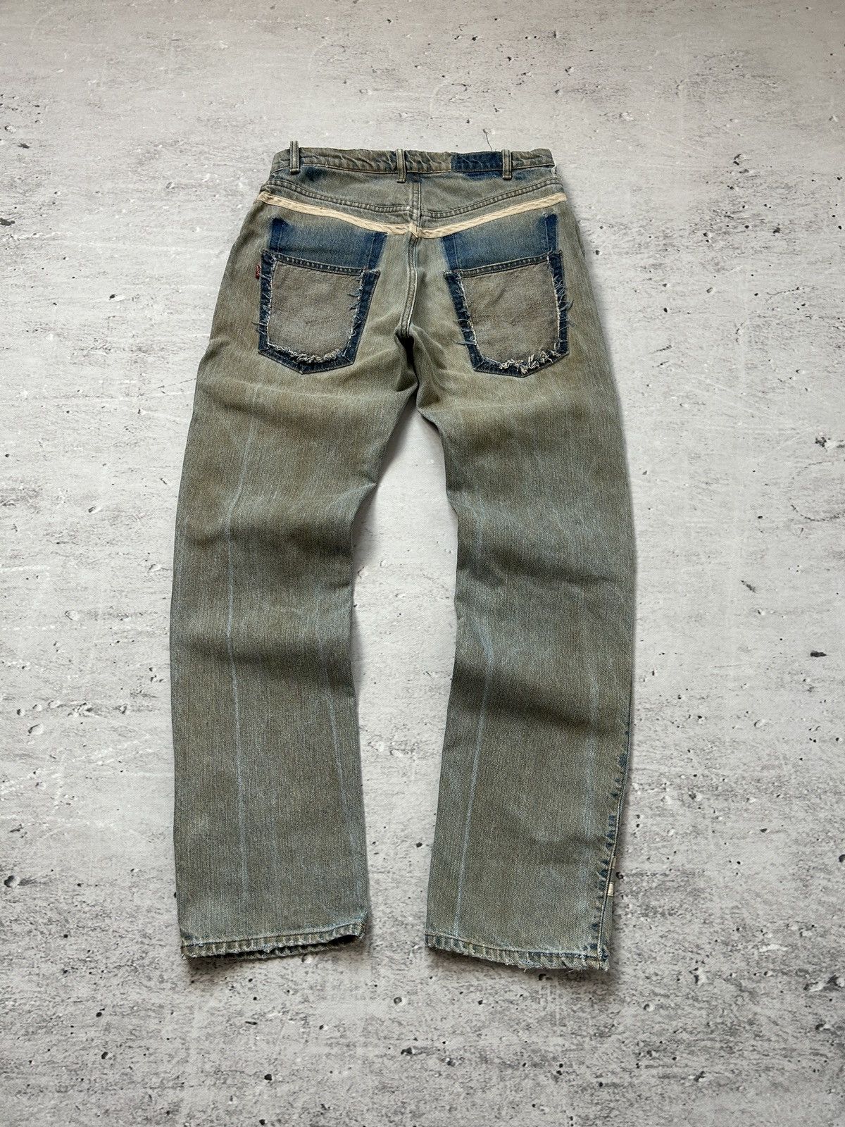 Levi's Vintage Clothing 🔥VINTAGE LEVIS SILVER TAB CUSTOM DISTRESSED DENIM JEANS 90s🔥 Size US 32 / EU 48 - 12 Thumbnail