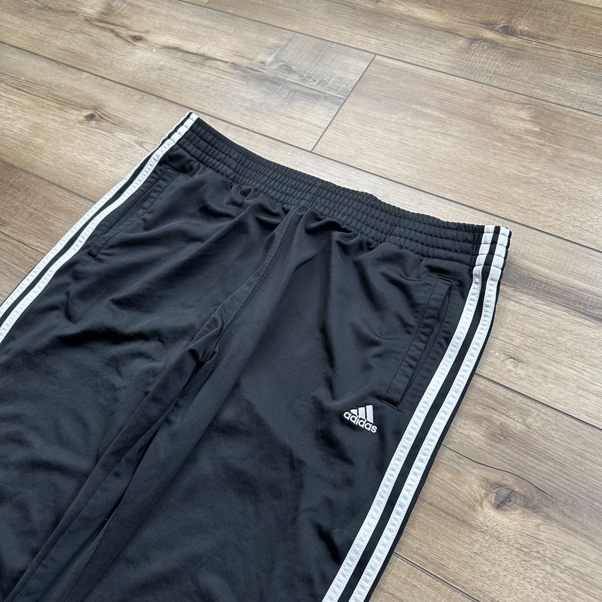 Adidas Vintage 2000s Adidas Striped Wide Leg Tear Away Track Pants Size US 35 - 4 Thumbnail