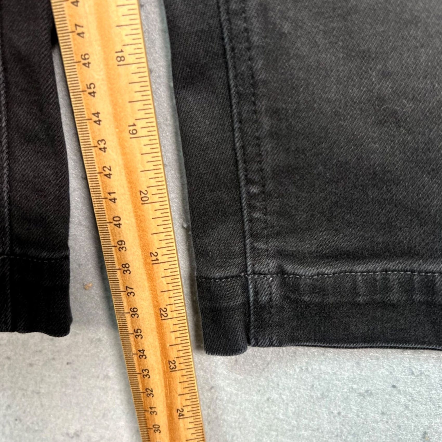 Everlane Everlane Womens Size 2 Cropped Black Denim Straight Leg Cotton Blend Jeans Size 26" / US 2 / IT 38 - 7 Thumbnail