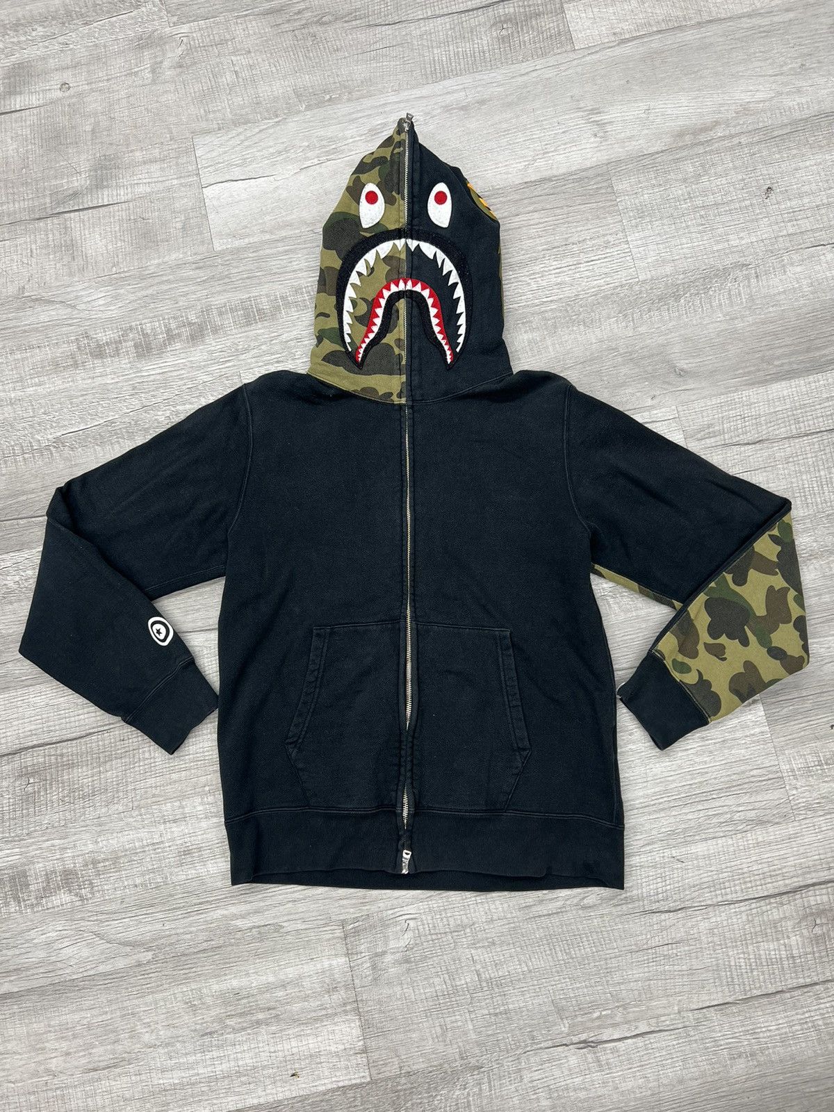 Bape 1st Camo Shark Full Zip Hoodie | Grailed