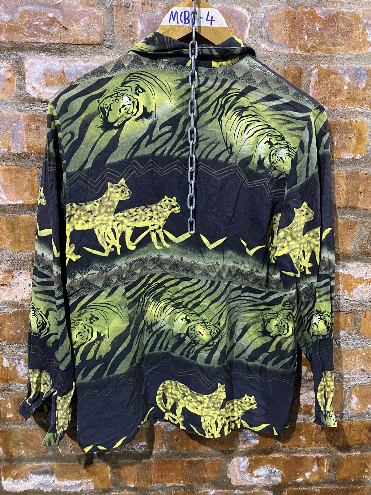 Japanese Brand × Toyo Enterprises × Vintage 1980’s ES Japan Silk tiger Animal print Size M / US 6-8 / IT 42-44 - 8 Thumbnail