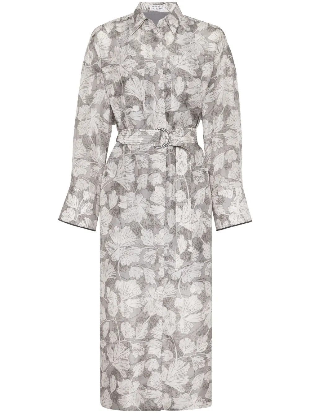 Brunello Cucinelli o1w1db10825 Dress in Gray Size XL / US 12-14 / IT 48-50 - 1 Thumbnail