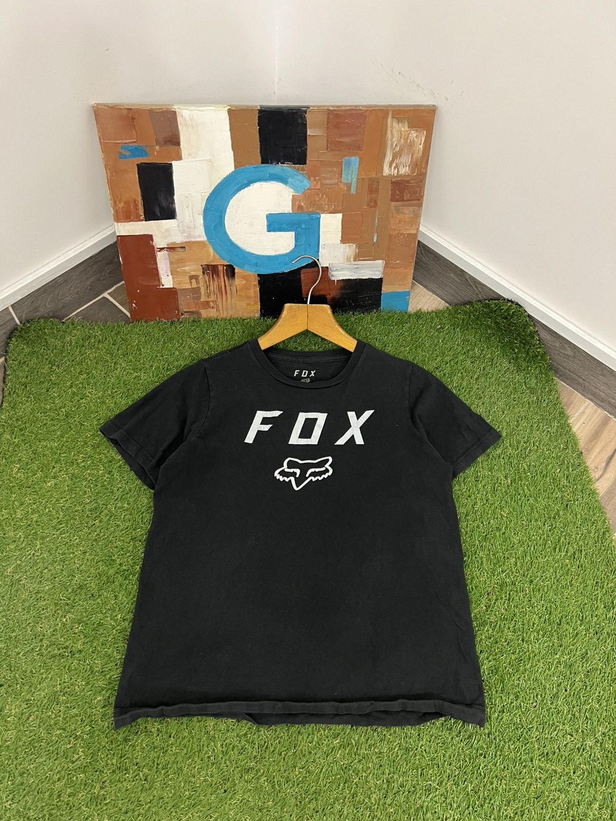 Fox Racing × Vintage Crazy vintage y2k black fox racing t-shirt Size S / US 4 / IT 40 - 1 Thumbnail