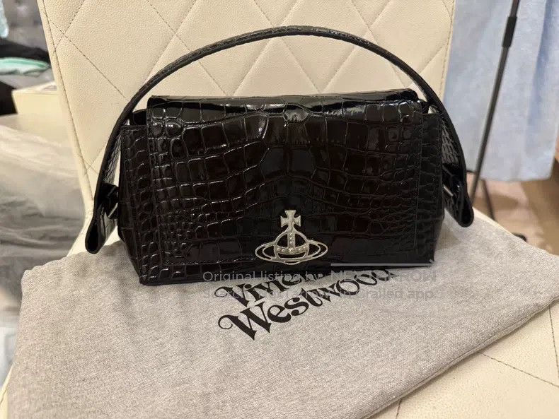 Vivienne Westwood Vivienne Westwood size os Hazel Black Crocodile Pattern Sin Size ONE SIZE - 2 Thumbnail