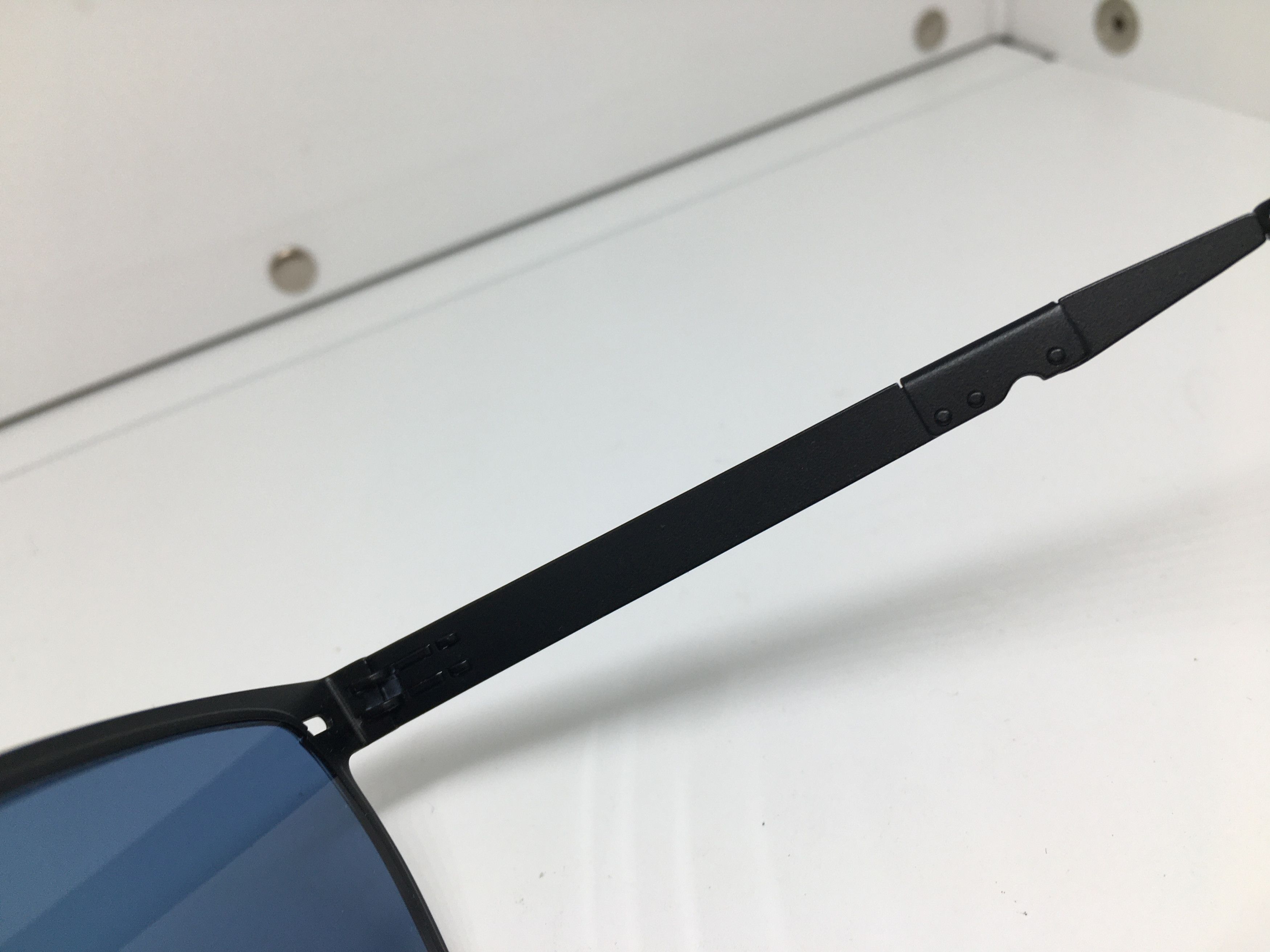 Other Supper Thin Matte Black Alloy Folded Sungalasses Frame Size ONE SIZE - 4 Thumbnail