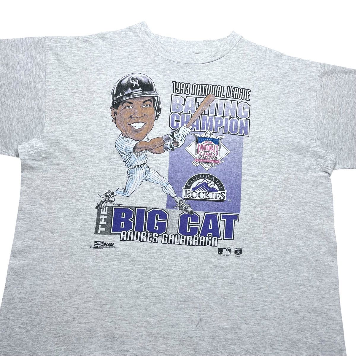 Salem Sportswear Vtg 1993 MLB Colorado Rockies Galarraga Salem Sportswear Tee Size US XXL / EU 58 / 5 - 10 Thumbnail