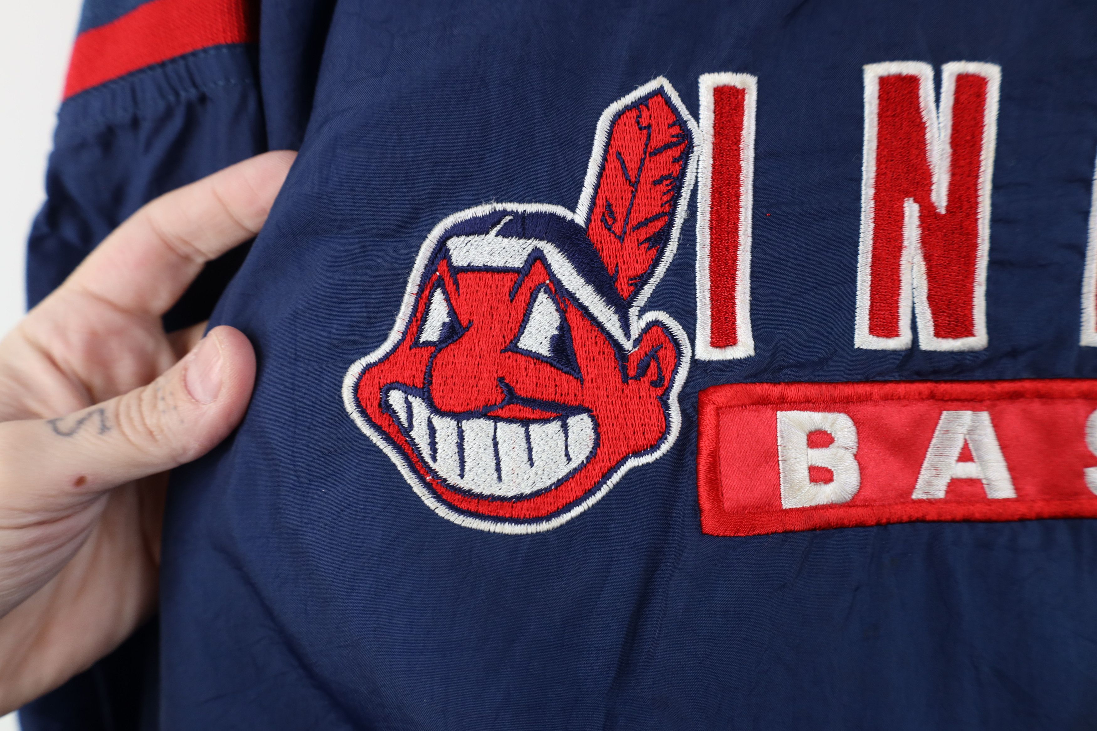 Starter Vintage 90s Starter Cleveland Indians Windbreaker Jacket Size US XL / EU 56 / 4 - 5 Thumbnail