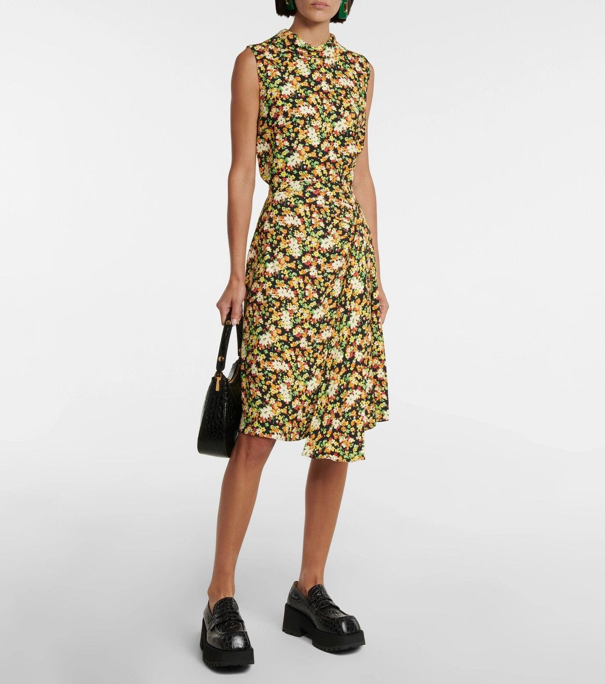 Marni o1y1125 Midi Skirt in Multicolor Size 32" / US 10 / IT 46 - 4 Thumbnail