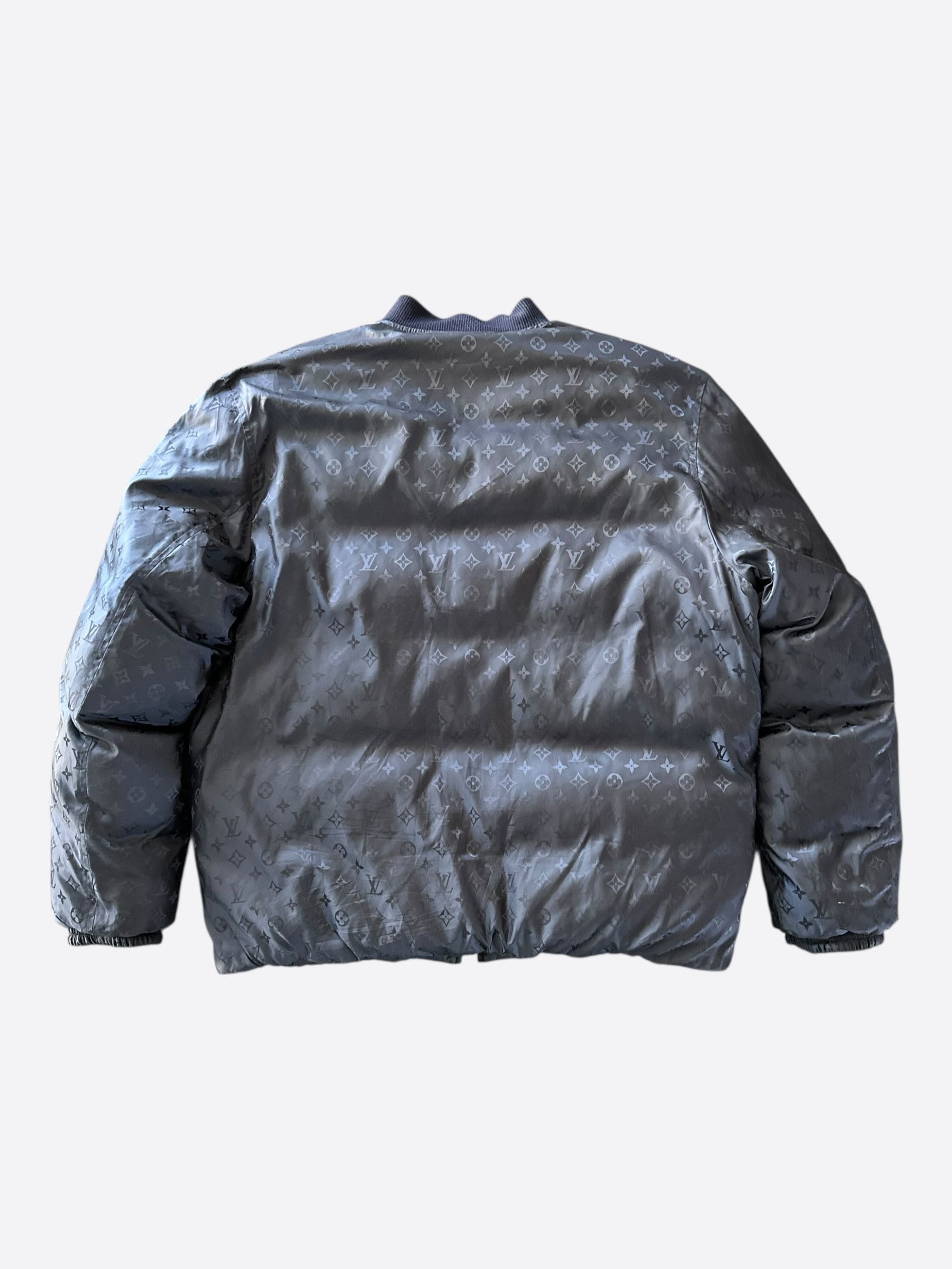 Louis Vuitton Louis Vuitton Black Monogram Reversible Puffer Jacket Size US XXL / EU 58 / 5 - 3 Thumbnail