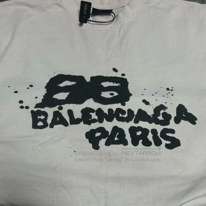 Balenciaga Balenciaga Graffiti and splash ink LOGO lotus pink short s Size US XS / EU 42 / 0 - 5 Thumbnail