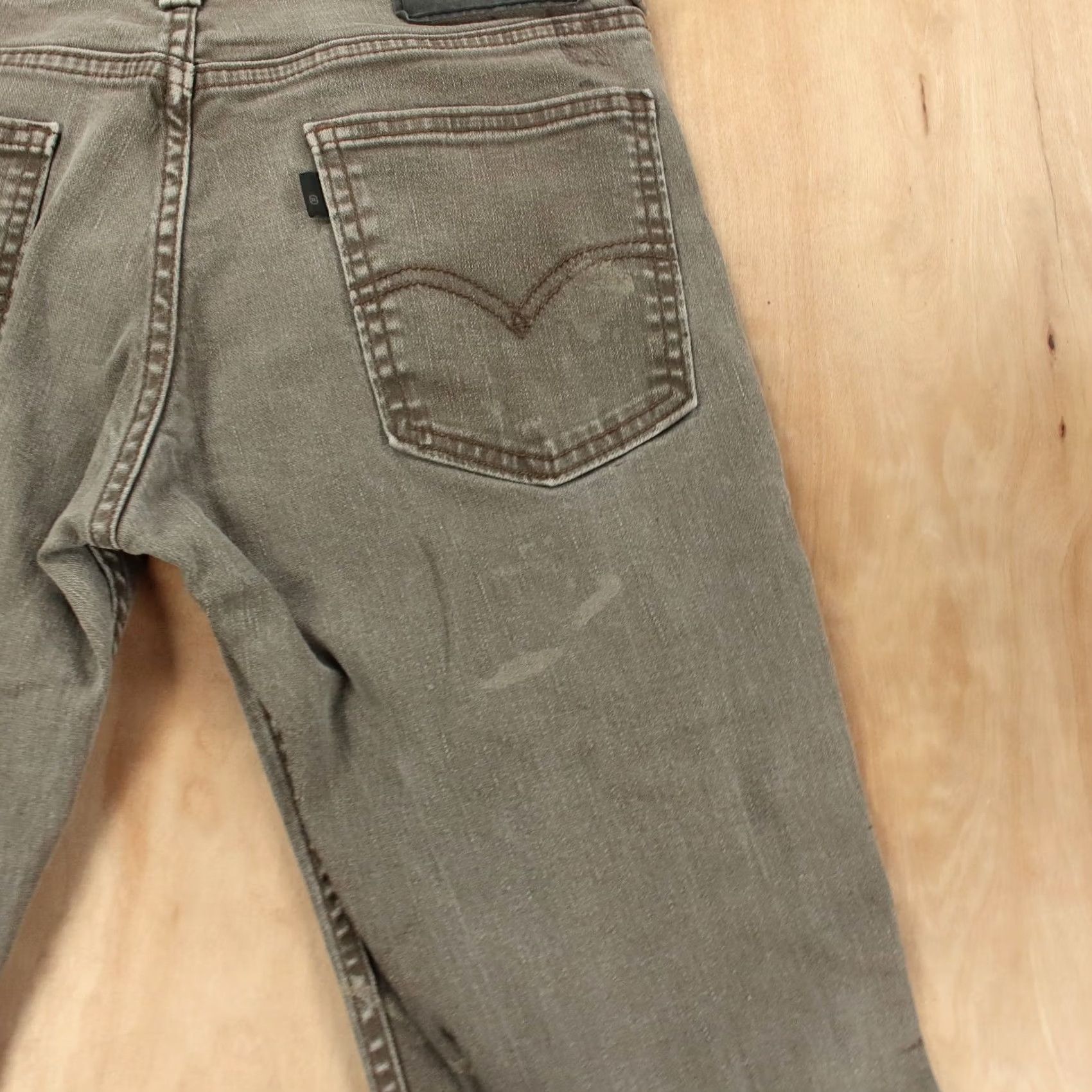 Levi's LEVI'S 511 slim fit gray stretch denim jeans 30x30 paint spots indie sleaze tag Size US 30 / EU 46 - 3 Thumbnail