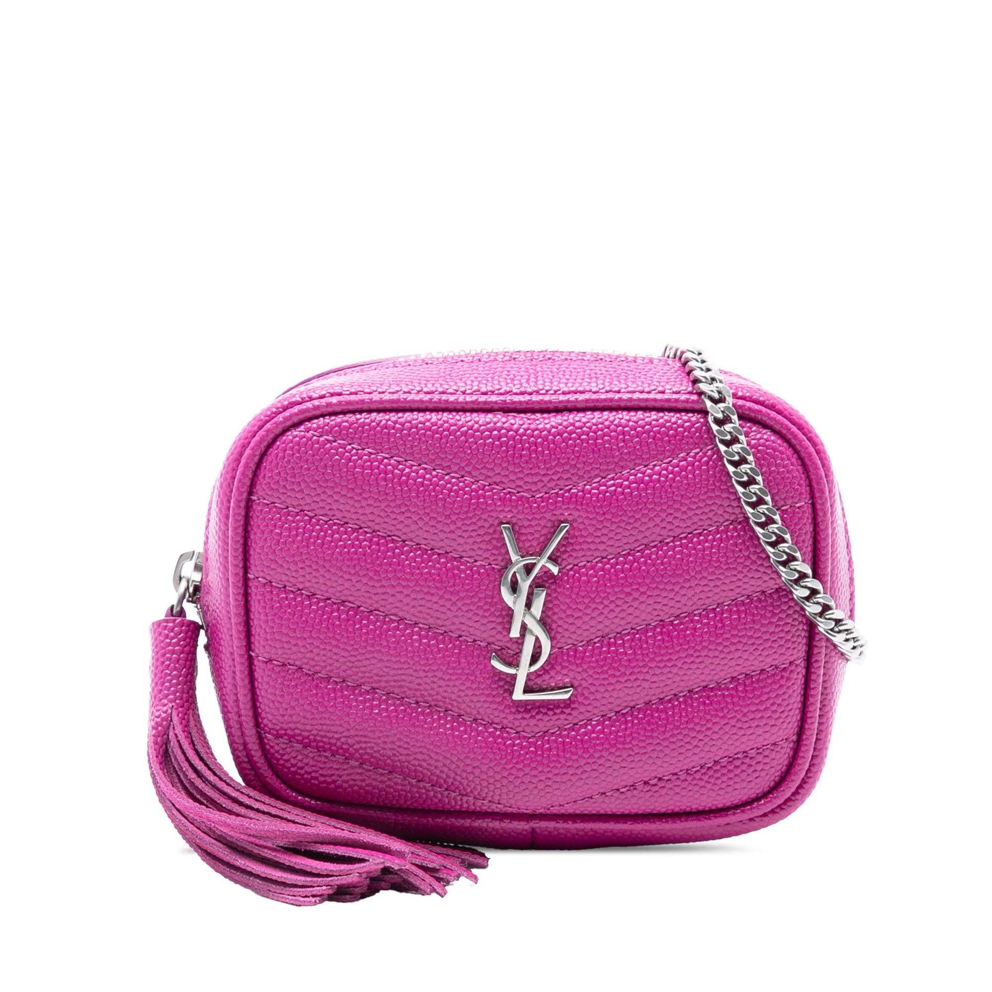 Yves Saint Laurent Baby Matelasse Grain De Poudre Monogram Lou Camera Bag