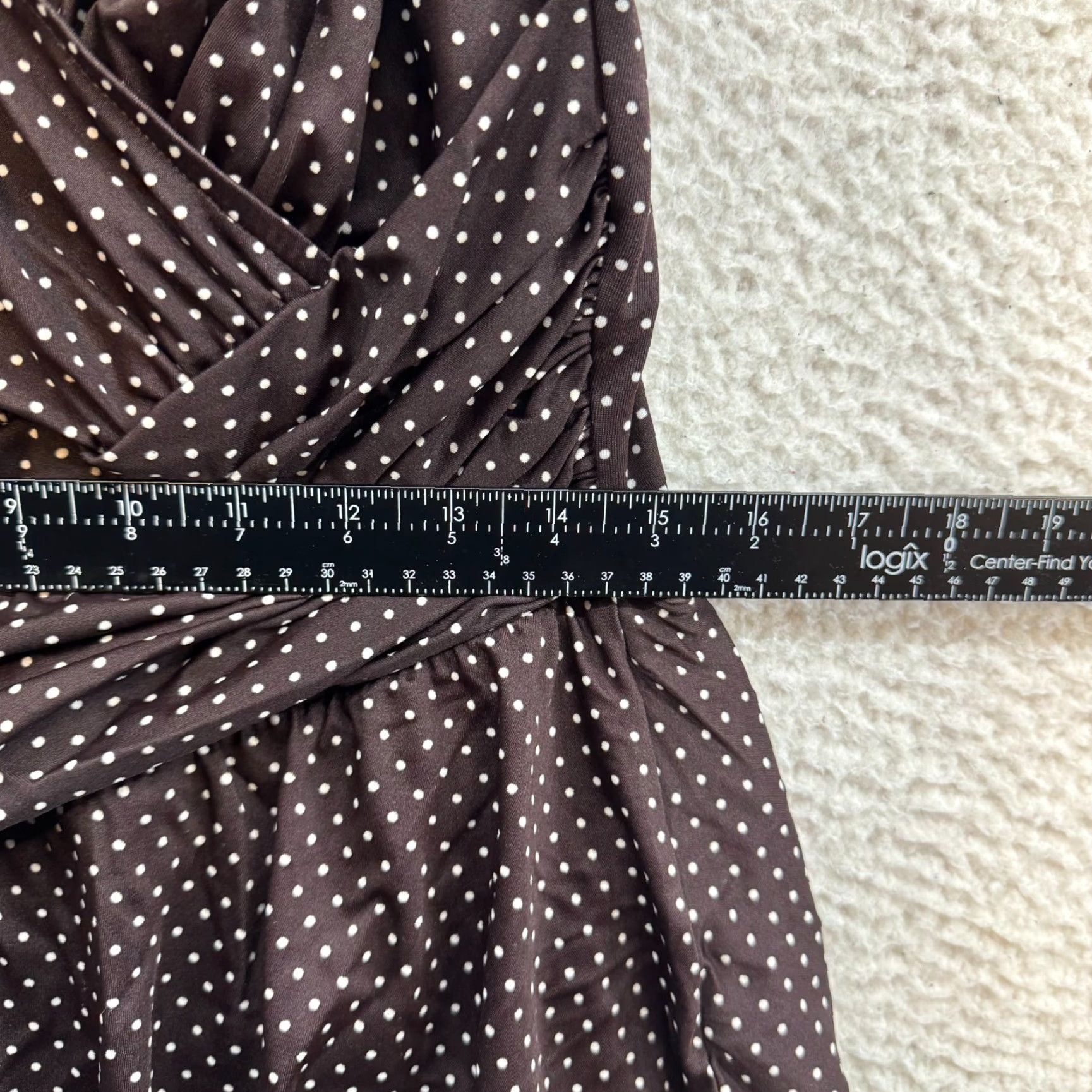 Vintage VINTAGE 90s Y2K Miraclesuit Swimsuit Dress One Piece Monokini Brown Polka Dot 20 XL Sportswear/Beach Mens Women? Size 3XL / US 20-22 - 7 Thumbnail