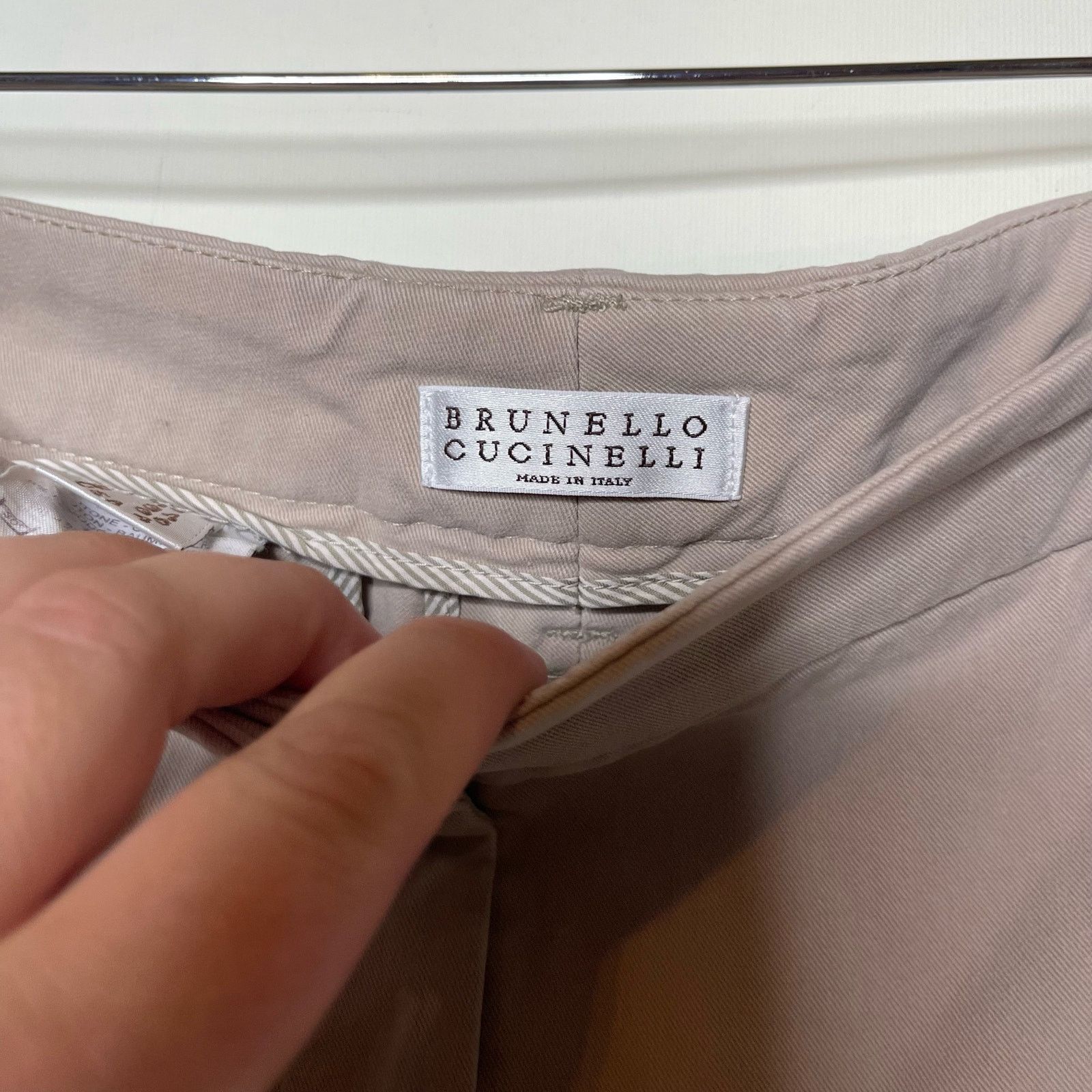 Brunello Cucinelli Brunello Cucinelli Pixie Straight Ankle Pants Gray 4 Size 27" / US 4 / IT 40 - 5 Thumbnail