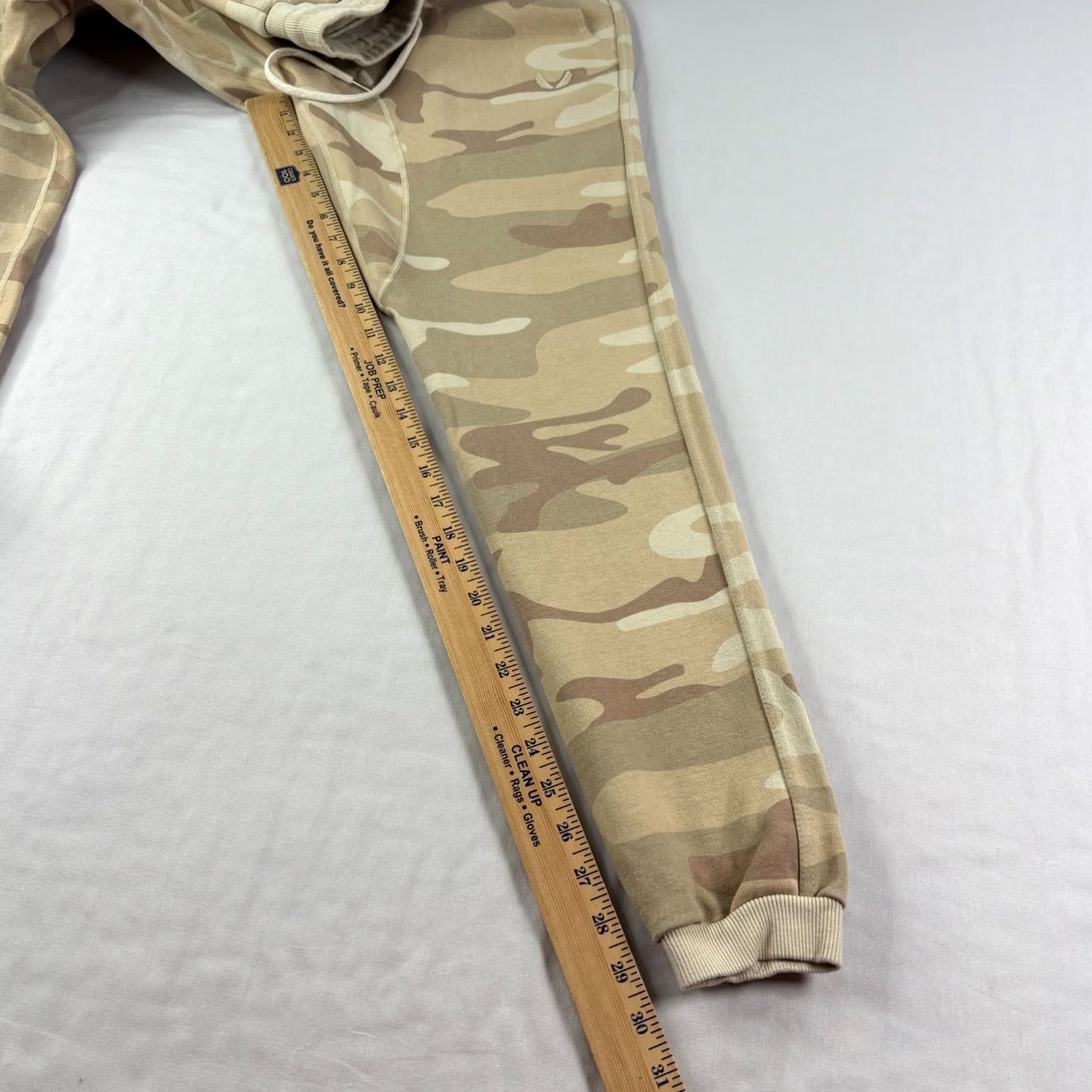 ASRV ASRV Jogger Sweatpants Mens S Beige Camouflage Tapered Gym Athleisure Lounge Pants Size US 29 - 6 Thumbnail