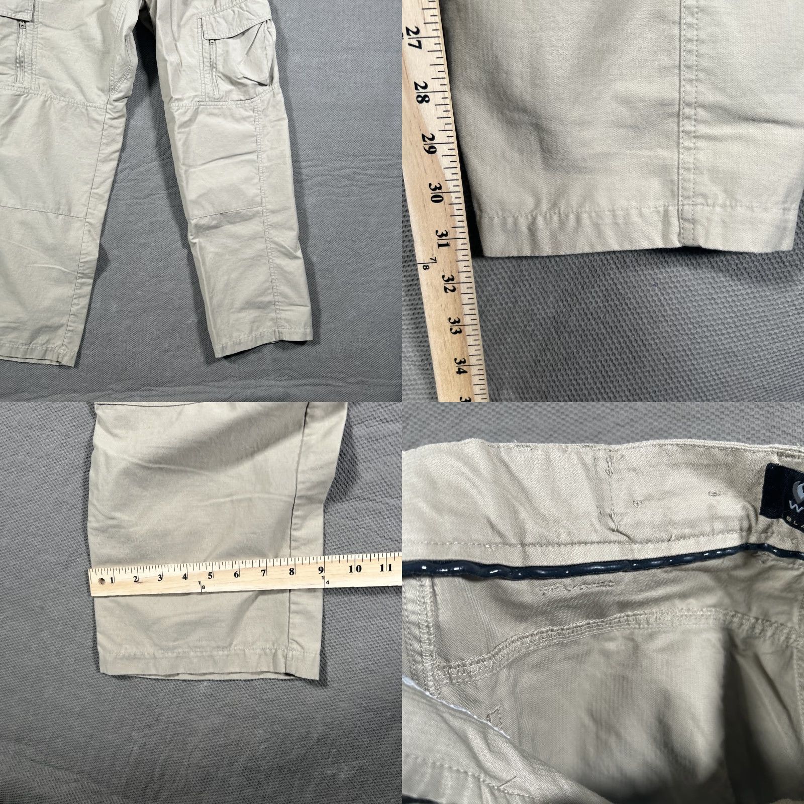 Vintage BLACKHAWK! Trousers Mens Cargo Straight Leg Beige 30x32 Utility Pockets Casual Size US 30 / EU 46 - 8 Thumbnail