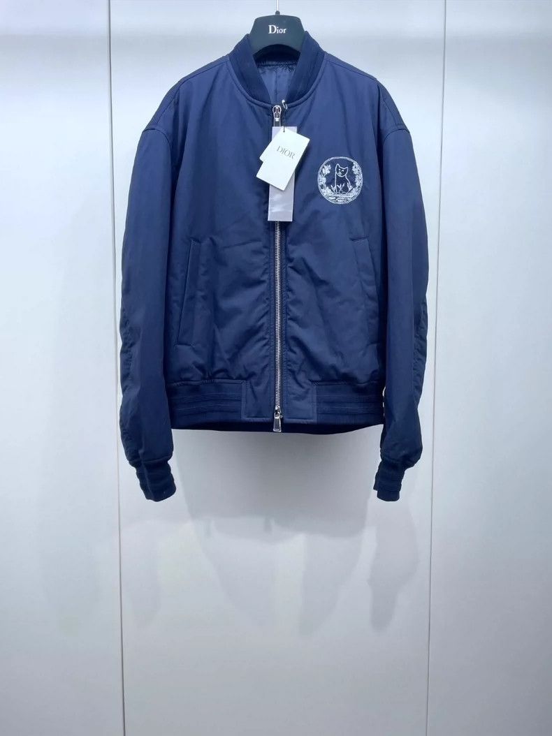 Dior Dior 25 new dark blue flying zipper jackets 2504-Nextarrow Size US M / EU 48-50 / 2 - 1 Thumbnail