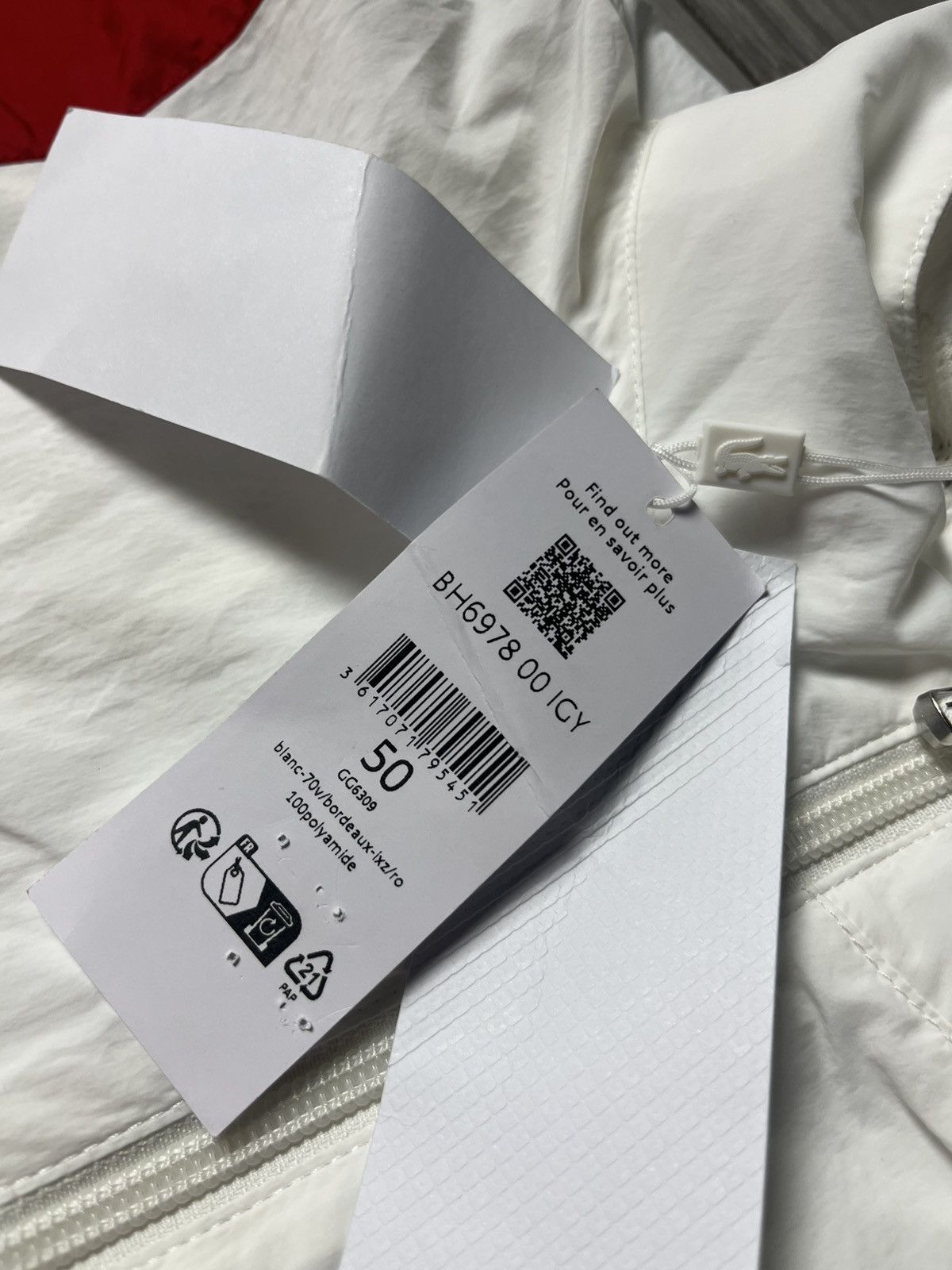 Lacoste Lacoste Full zip track jacket size Medium Retail 210€ Size US M / EU 48-50 / 2 - 4 Thumbnail