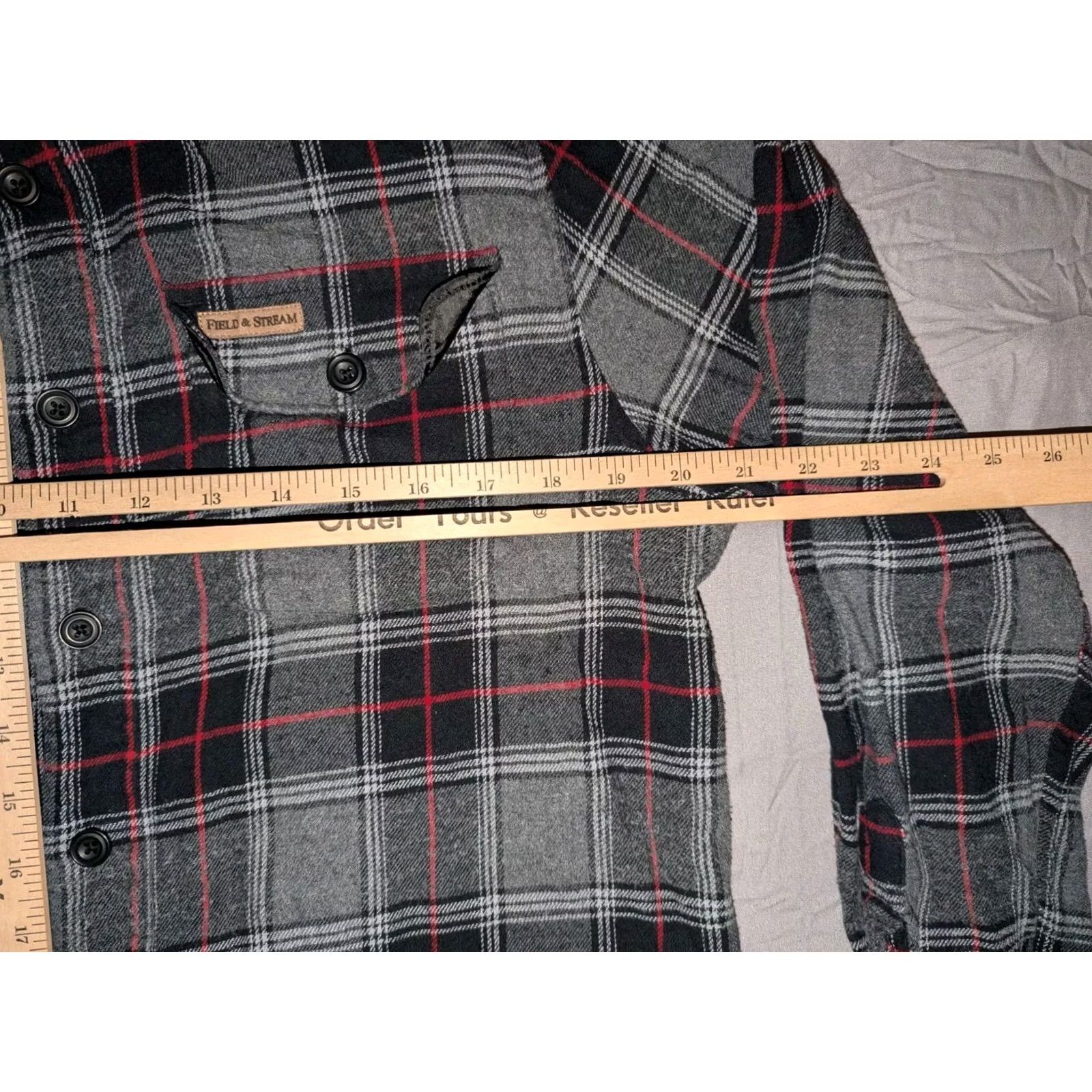 Vintage Field & Stream Shirt Button-Up Mens L Black Plaid Flannel Casual Button-Down Shirt Size US L / EU 52-54 / 3 - 7 Thumbnail