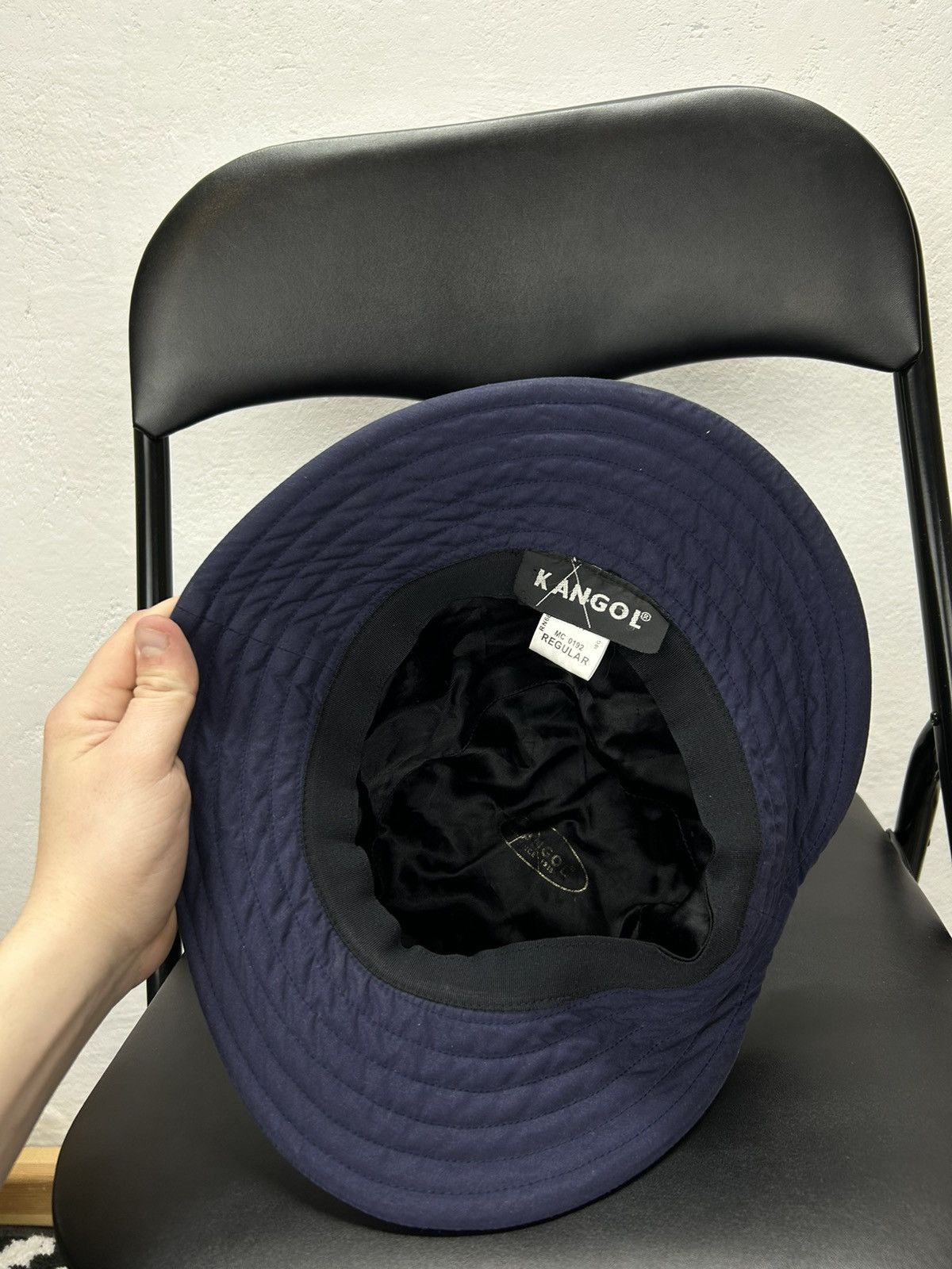 Kangol × Vintage Kangol Vintage Bucket Hat Navy Size ONE SIZE - 4 Thumbnail
