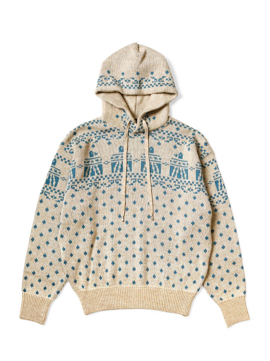 Kapital Kapital 5G Jacquard Knit Hoodie sweater Santo Domingo Size US L / EU 52-54 / 3 - 1 Preview