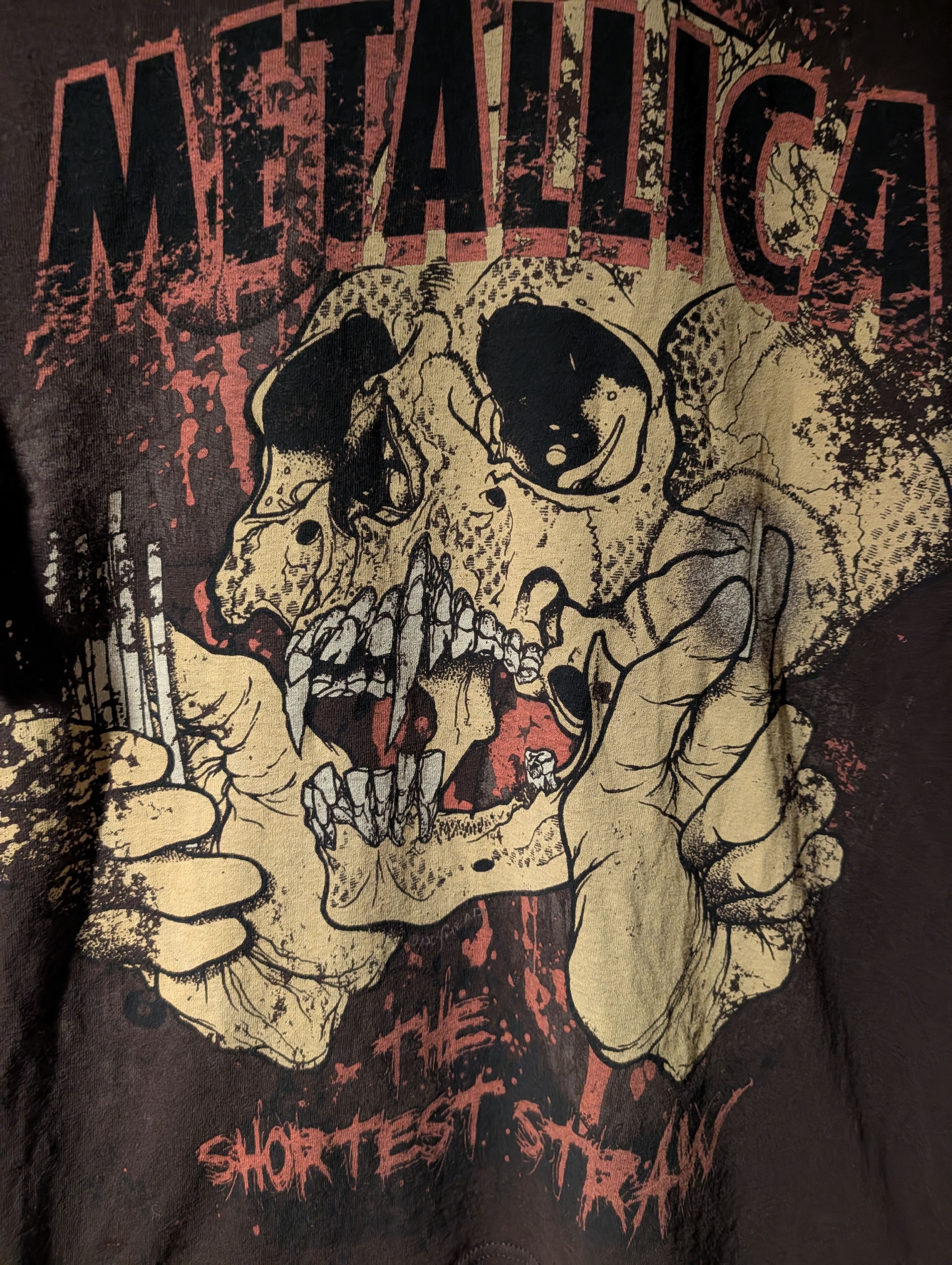 Metallica Metallica T-Shirt Shortest Straw Skull Graphic Band Tee VTG Size US M / EU 48-50 / 2 - 2 Thumbnail