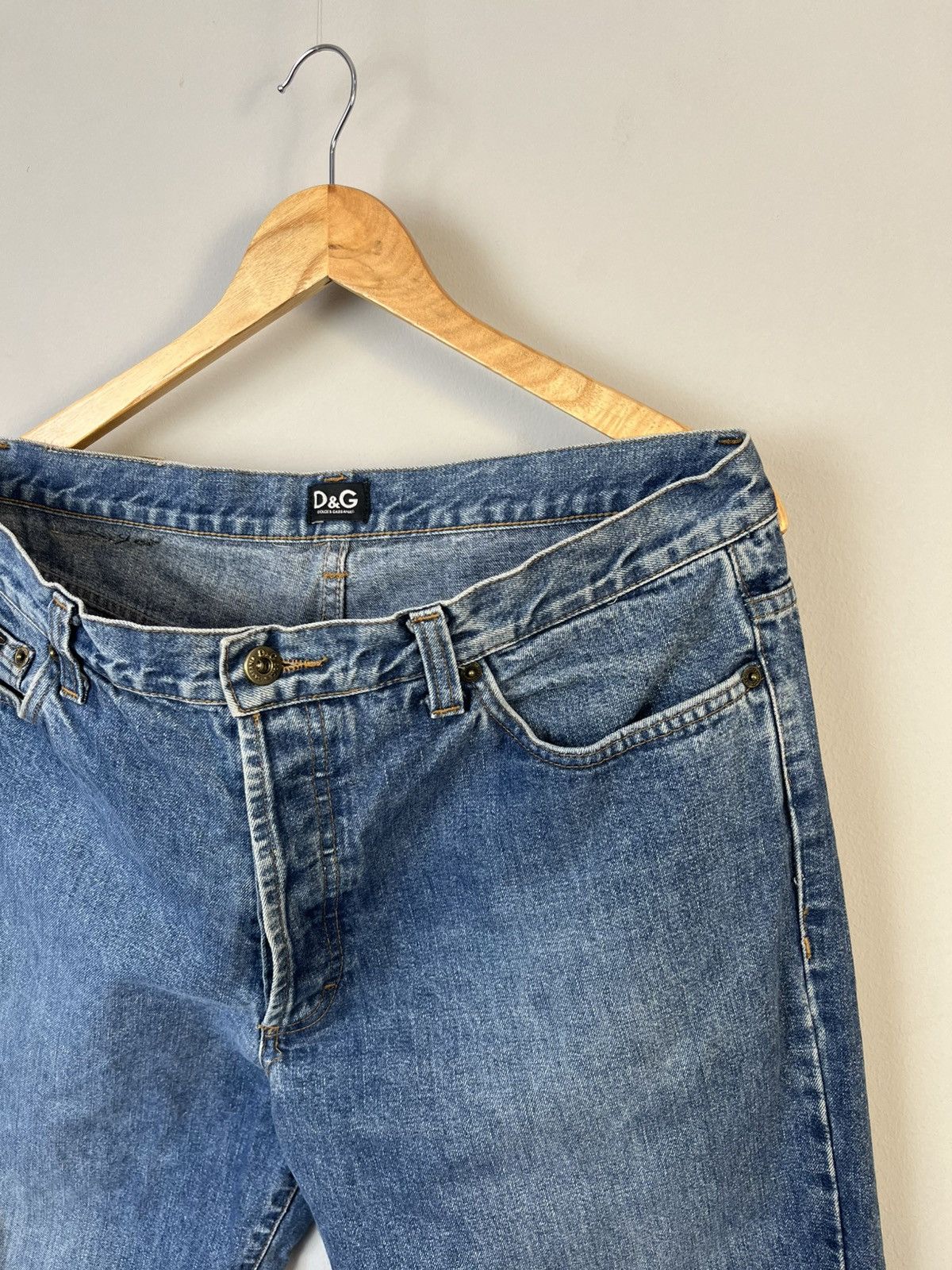 Dolce & Gabbana × Vintage Dolce & Gabbana D&G Vintage Y2K Denim Jeans Made in Italy Size US 38 / EU 54 - 4 Thumbnail