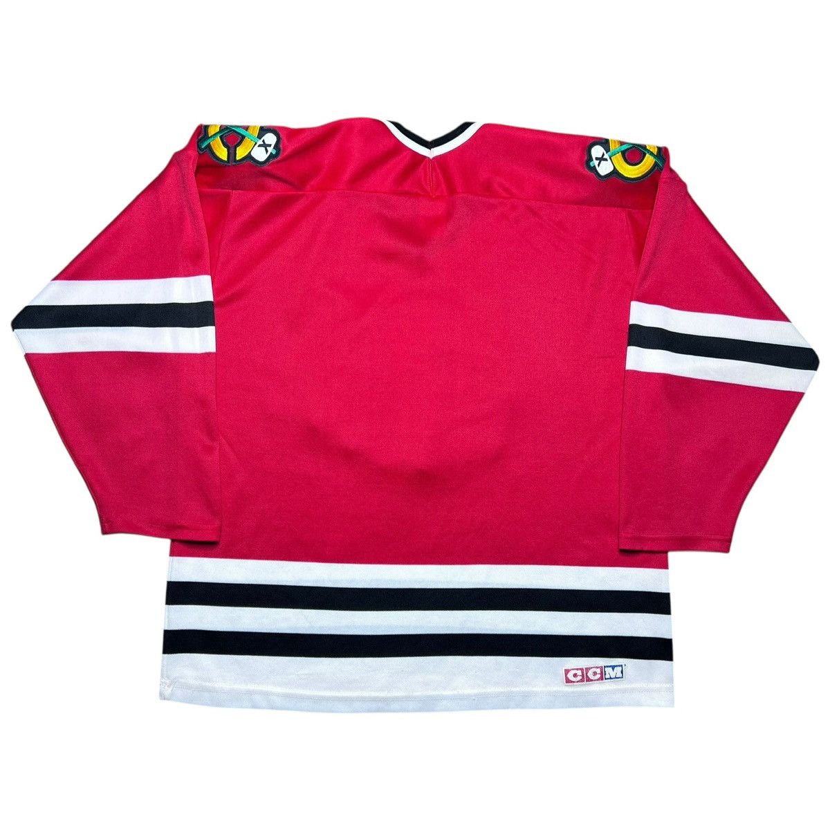 Ccm Vintage 1990s NHL Chicago Blackhawks CCM Maska Hockey Jersey Size US L / EU 52-54 / 3 - 3 Thumbnail