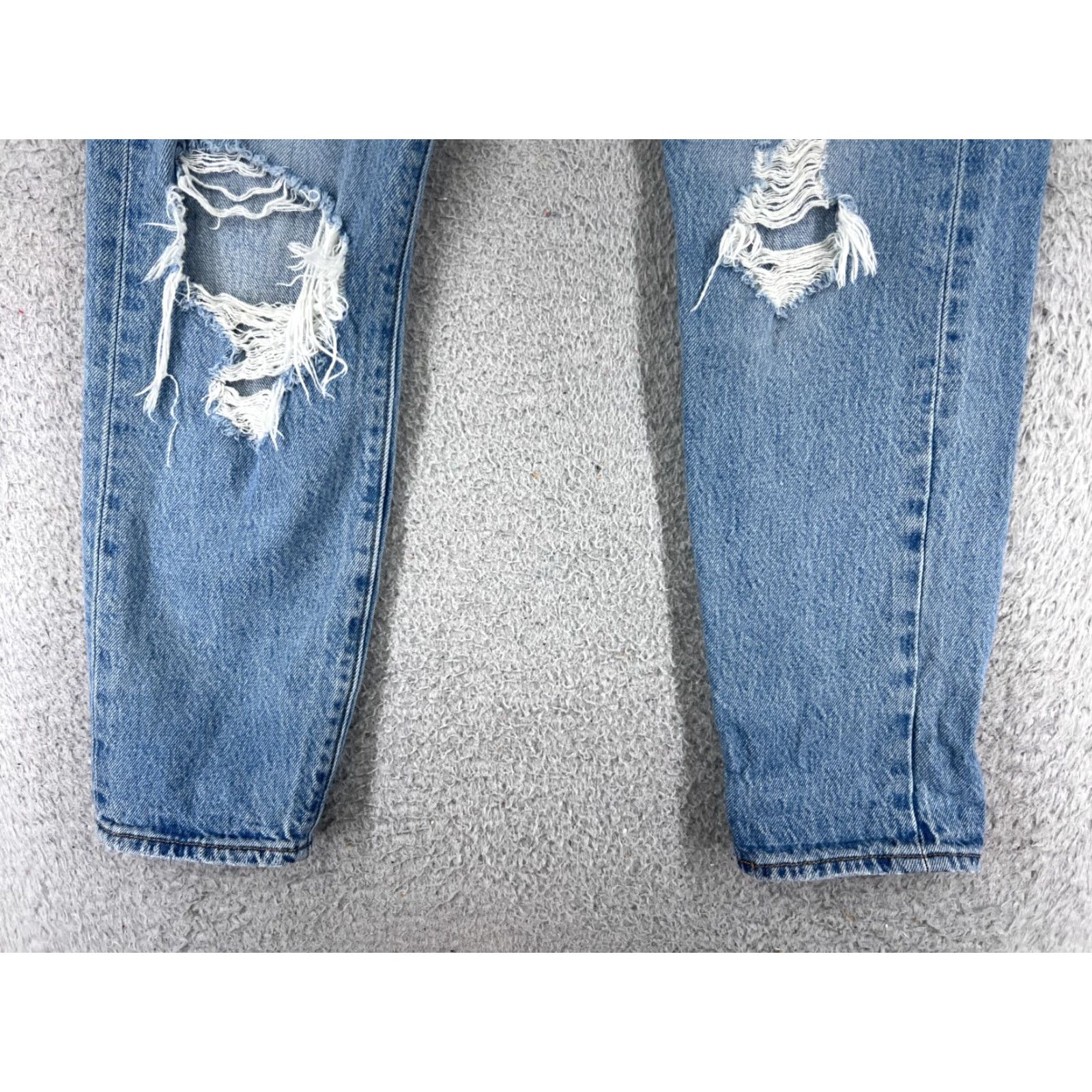Levi's VINTAGE Levis Premium Jeans Womens 27 Blue Denim Levi's Wedgie FitMid Rise 5-Pocket Distressed stretch Jeans Womens Mens Girls Size 27" / US 4 / IT 40 - 2 Thumbnail