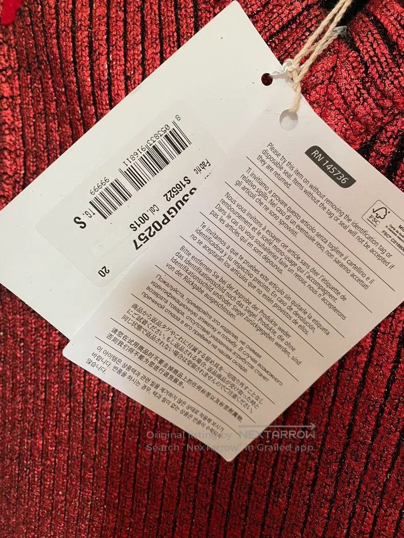 Maison Margiela Maison Margiela Knitted sweater with red brushed glue Size US S / EU 44-46 / 1 - 3 Thumbnail