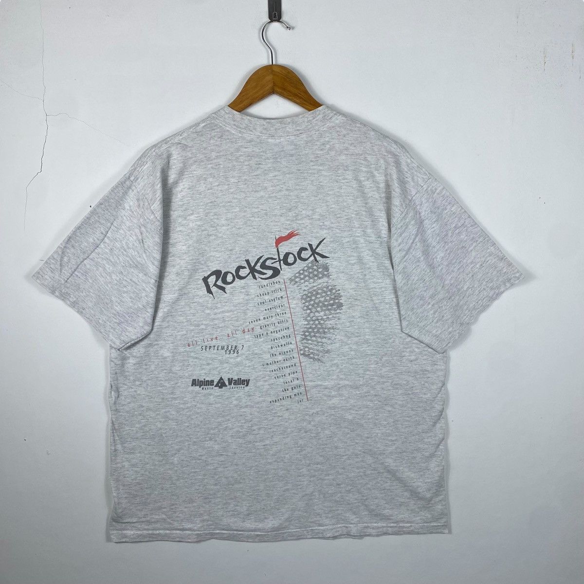 Vintage Vintage 90's ROCKSTOCK FESTIVAL Tee Shirt Extra Large Size Size US XL / EU 56 / 4 - 4 Thumbnail