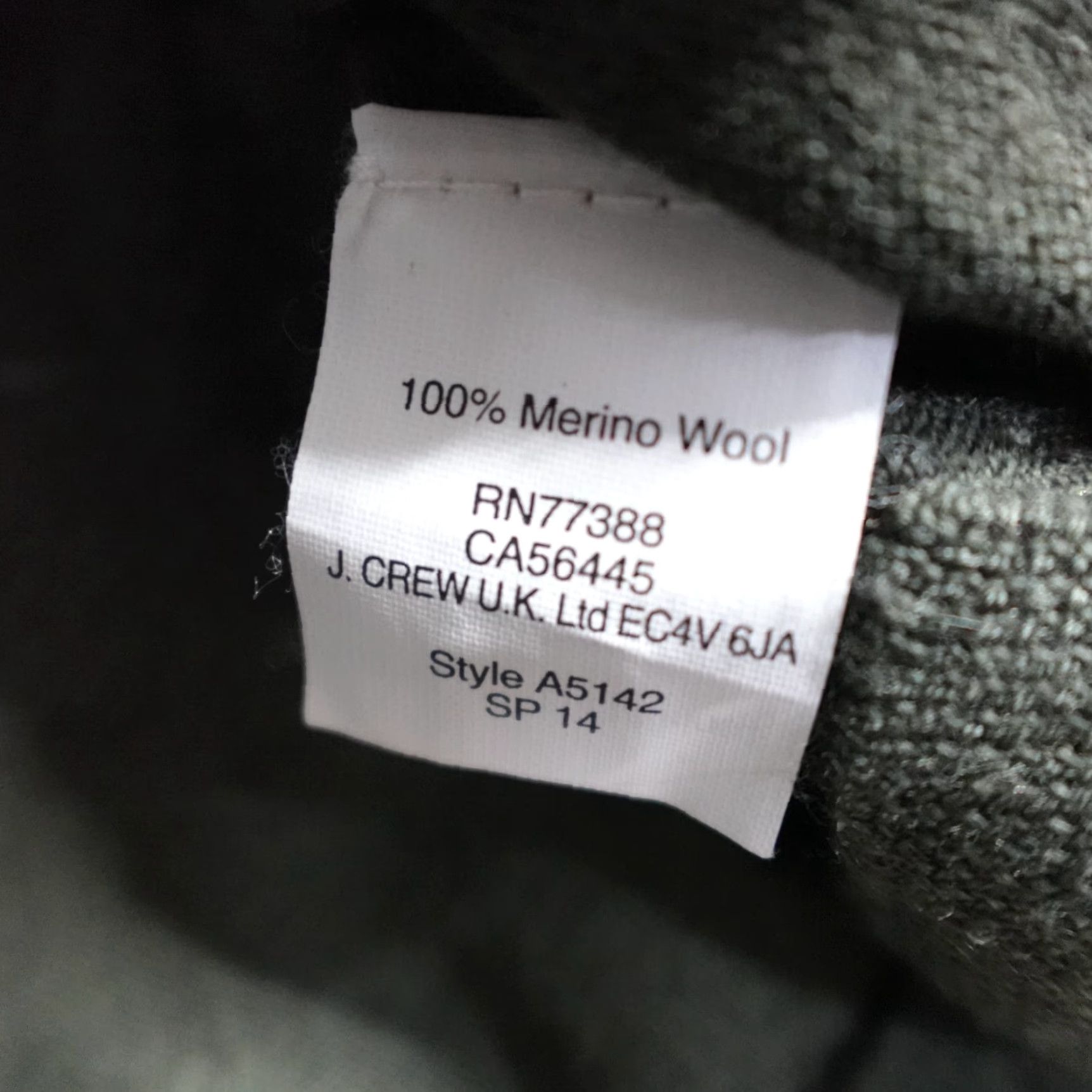 J.Crew J.Crew Womens Sweater S Green Merino Crew Neck Long Sleeve Pullover A5142 Size S / US 4 / IT 40 - 3 Thumbnail