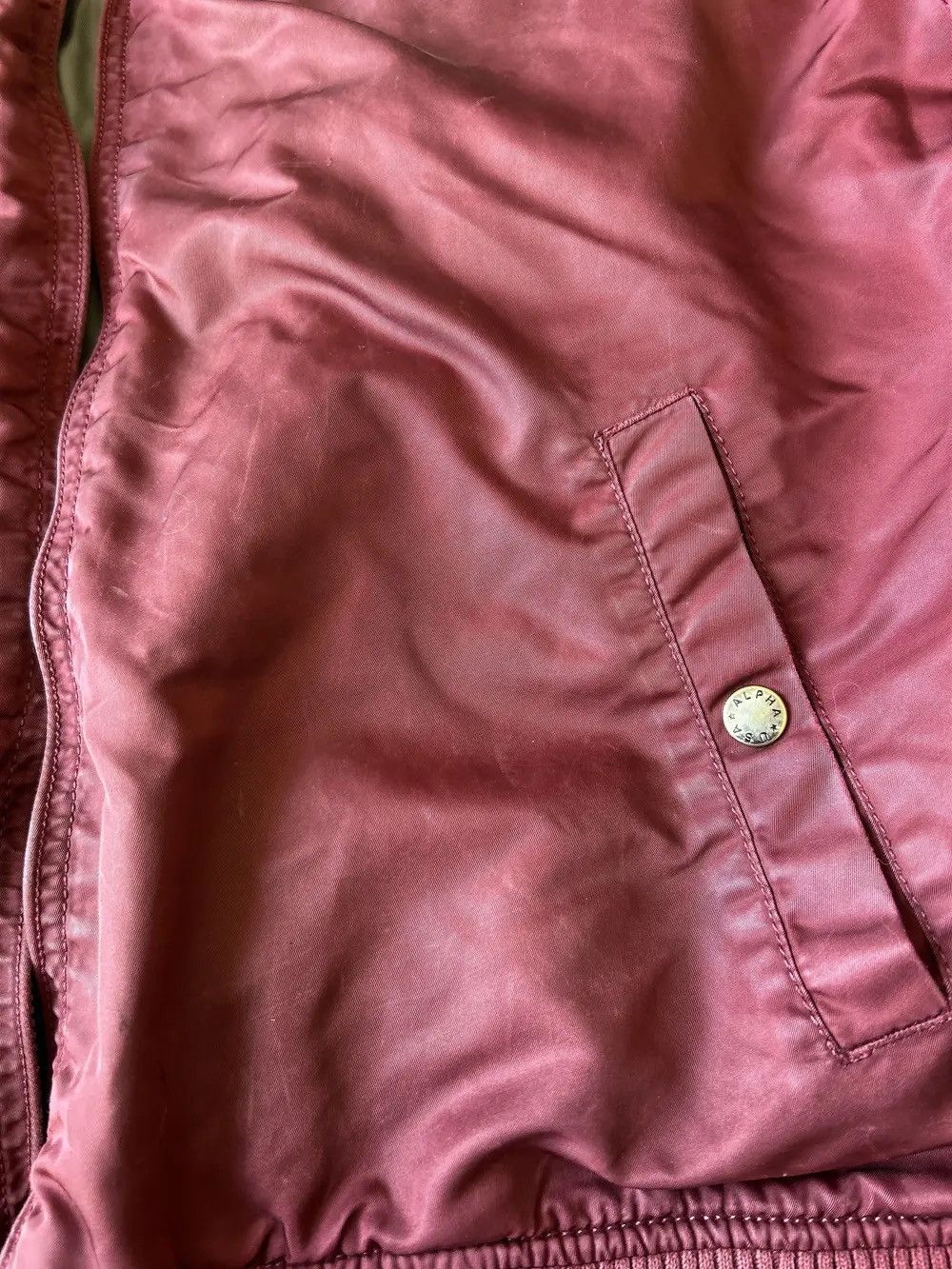 Alpha Industries × Hysteric Glamour VTG RAF SIMONS STYLE WASHED ALPHA INDUSTRIES BOMBER JACKET Size US L / EU 52-54 / 3 - 7 Thumbnail