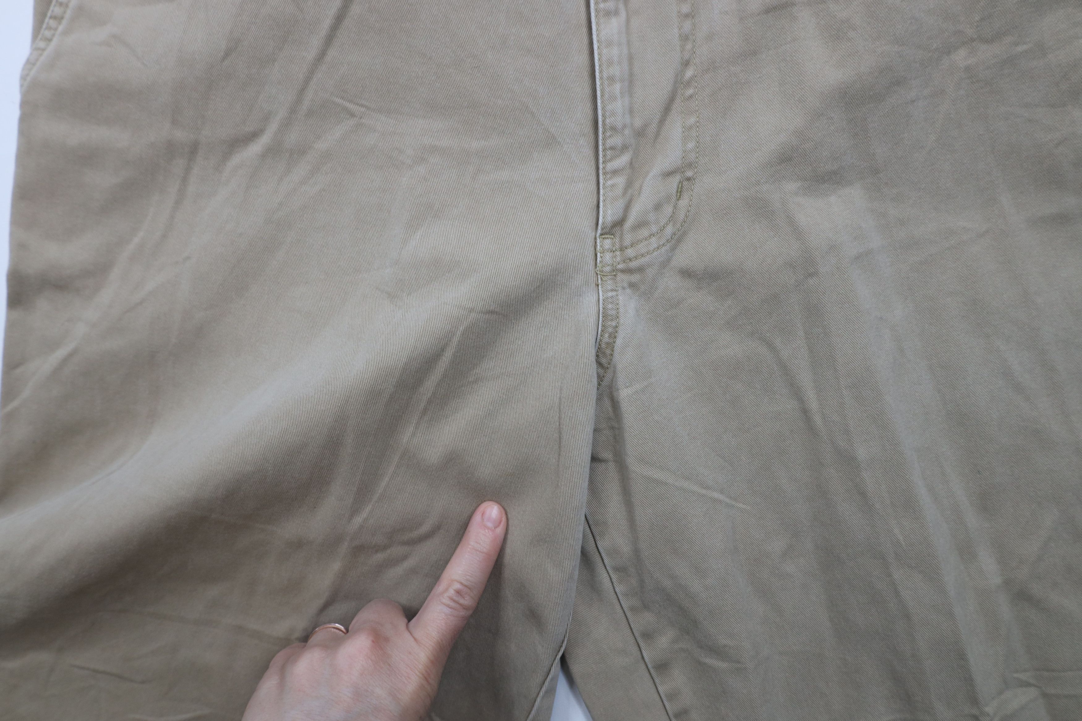 Express × Vintage Vintage Y2K 2001 Express Wide Leg Chino Pants Beige Cotton Size US 36 / EU 52 - 6 Thumbnail
