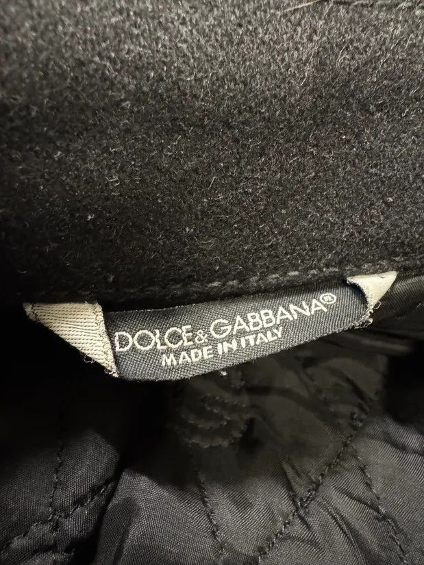 Dolce & Gabbana × Vintage 2000s Dolce & Gabbana Black Wool Asymmetrical Jacket Size US M / EU 48-50 / 2 - 4 Thumbnail
