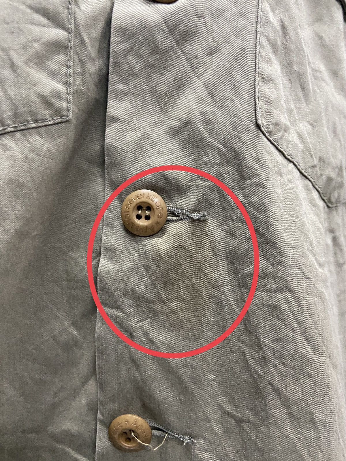 Bape BAPE A BATHING APE ASNKA MILITARY STYLE BUTTON UP Size US M / EU 48-50 / 2 - 6 Thumbnail