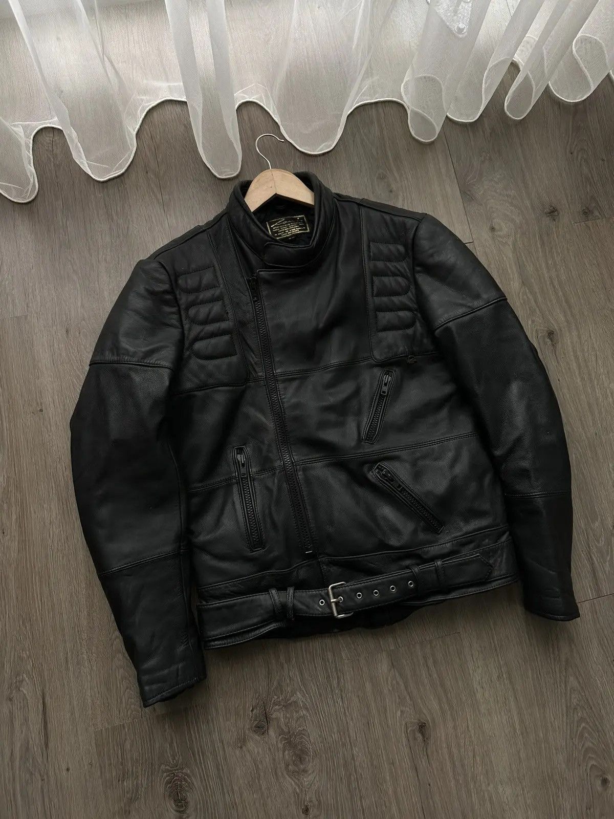 Louis W. × Lui's × Vintage Vintage LOUIS Black International Biker Motorcycle Jacket Size US M / EU 48-50 / 2 - 10 Thumbnail