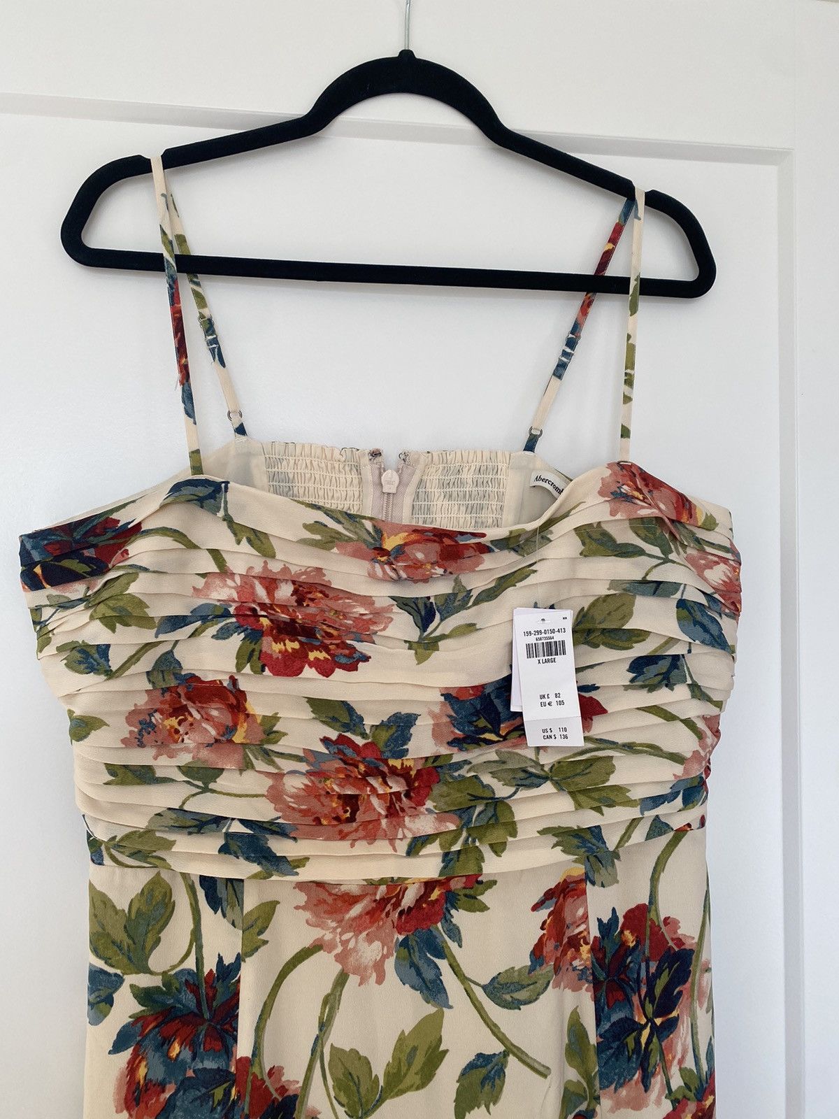 Abercrombie & Fitch Abercrombie & Fitch Emerson Crepe Smoked Back Midi Dress Size XL / US 12-14 / IT 48-50 - 8 Thumbnail