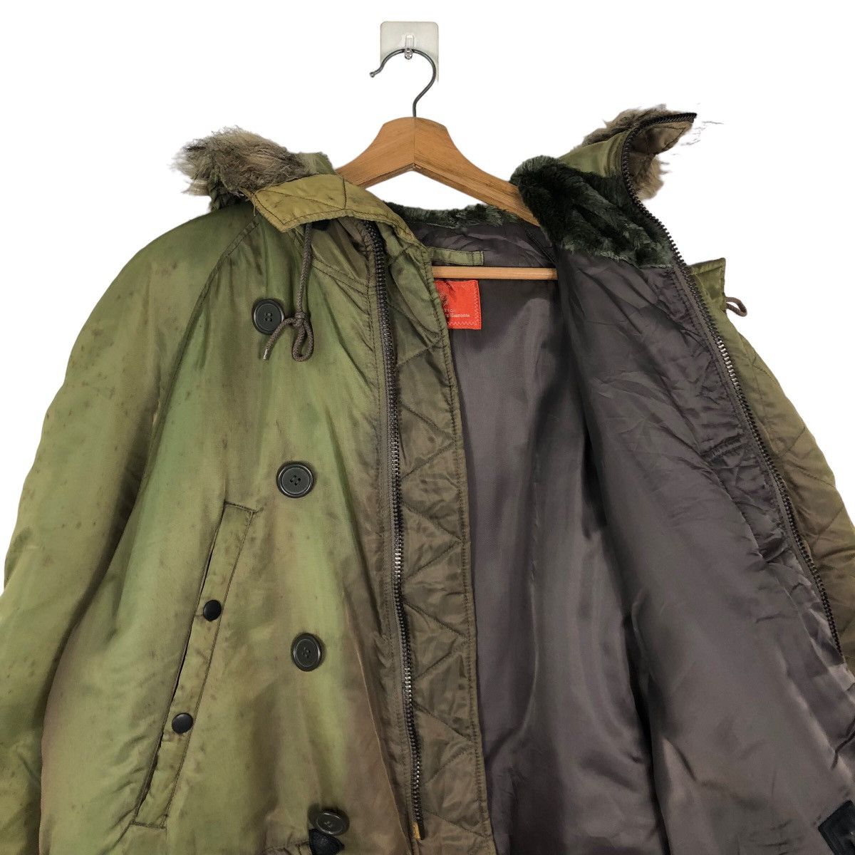 Avirex 🔥Heavy Parka Jacket Avirex USA Mink Fur Hoodie Cargo Pocket Size US M / EU 48-50 / 2 - 12 Thumbnail