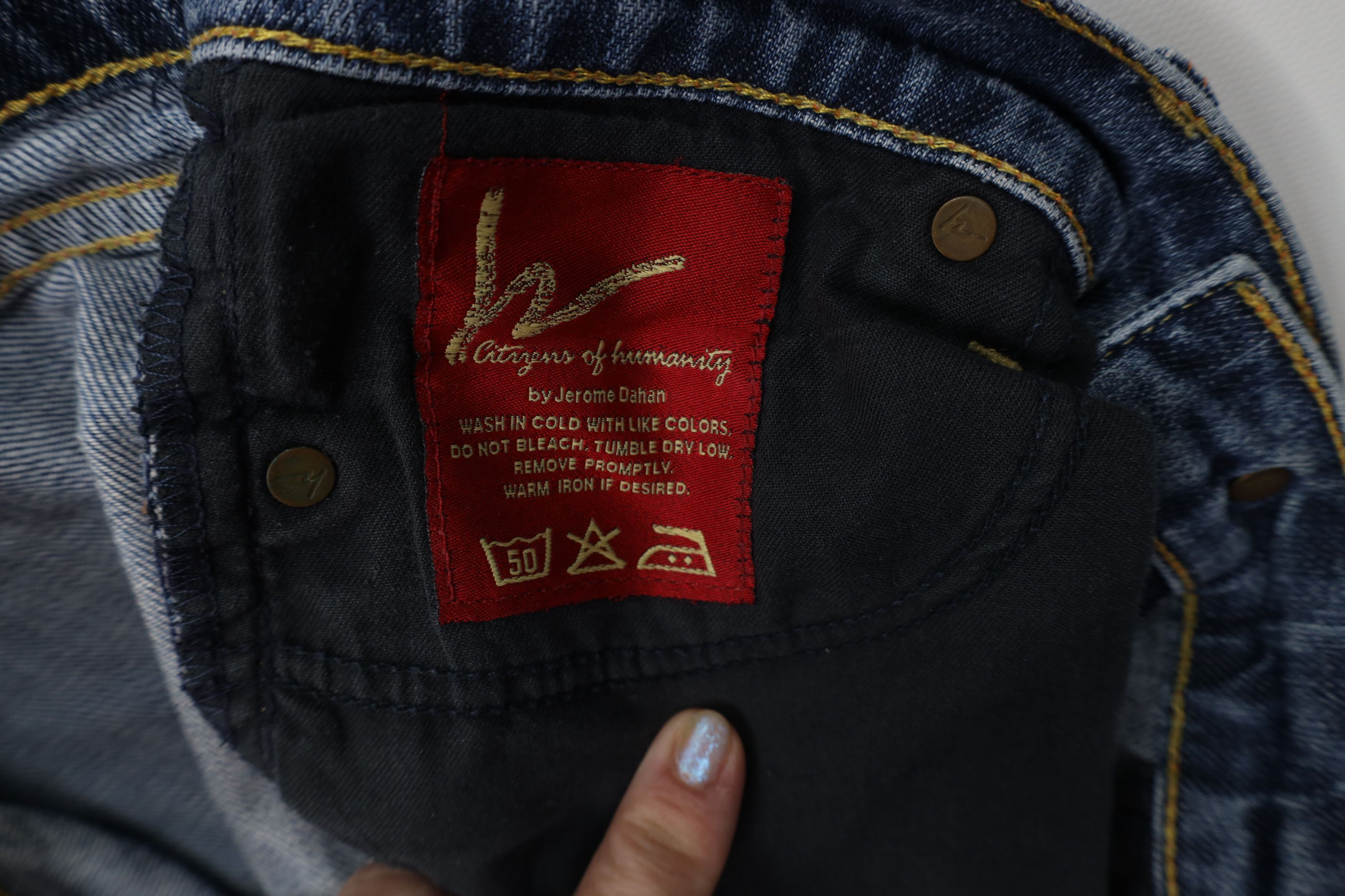Vintage Vintage Citizens of Humanity Stretch Bootcut Denim Jeans USA Size 28" / US 6 / IT 42 - 11 Thumbnail